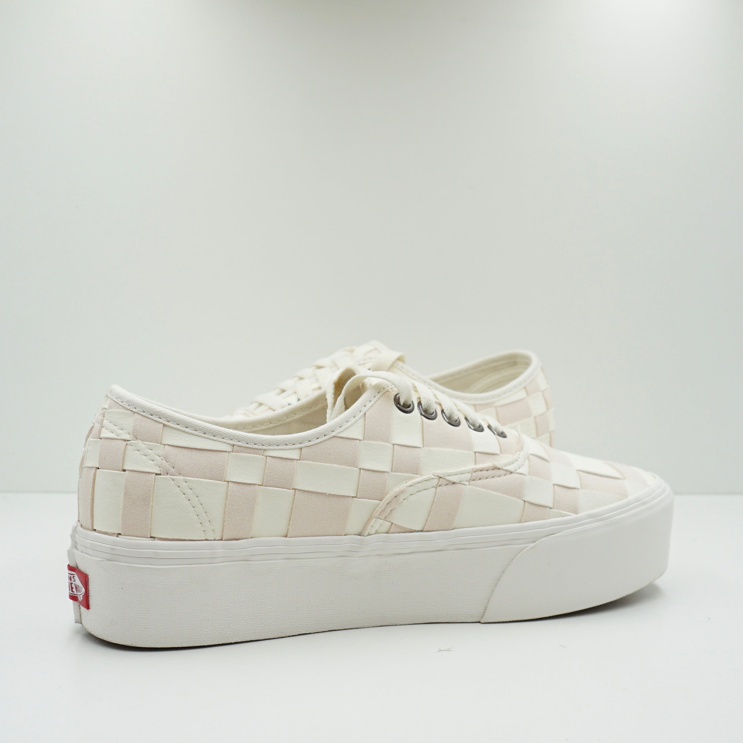 Vans Authentic Stackform Woven White Pink