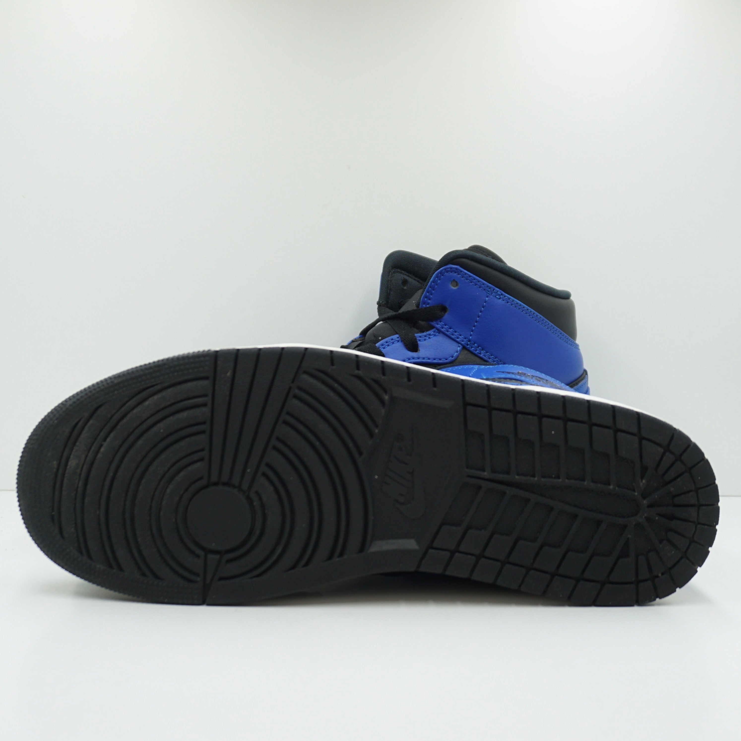 Jordan 1 Mid Hyper Royal Tumbled Leather