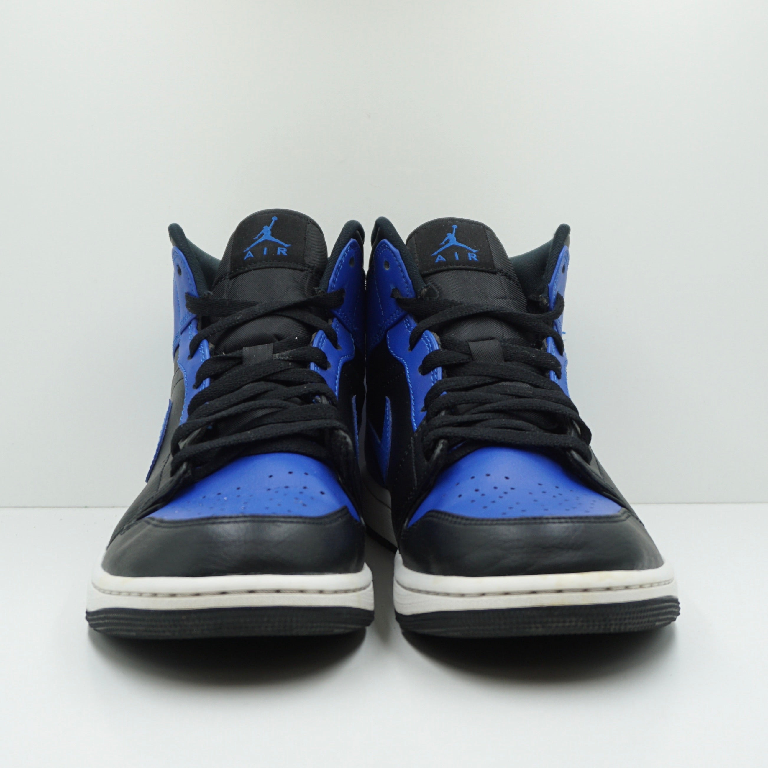Jordan 1 Mid Hyper Royal Tumbled Leather