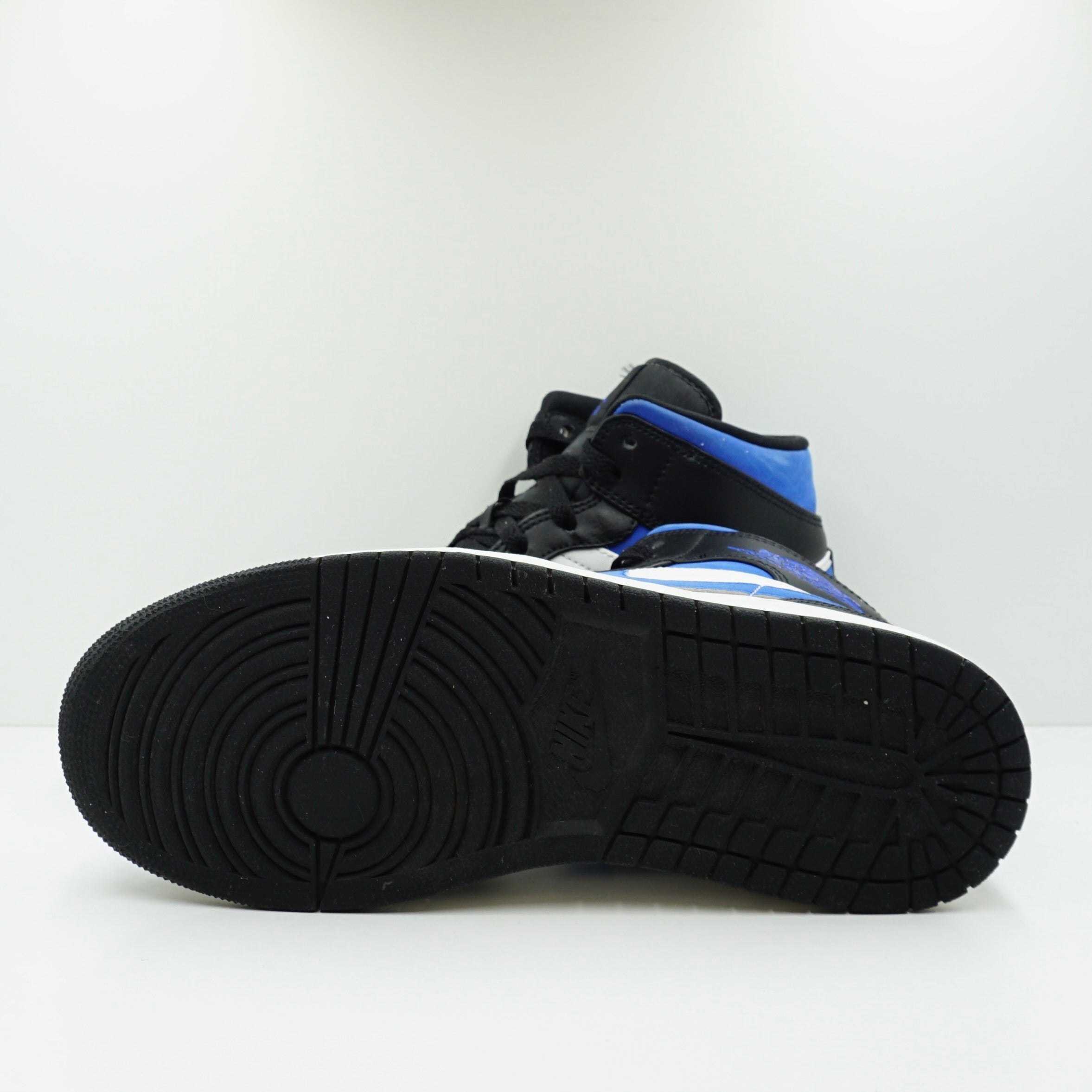 Jordan 1 Mid White Black Racer Blue