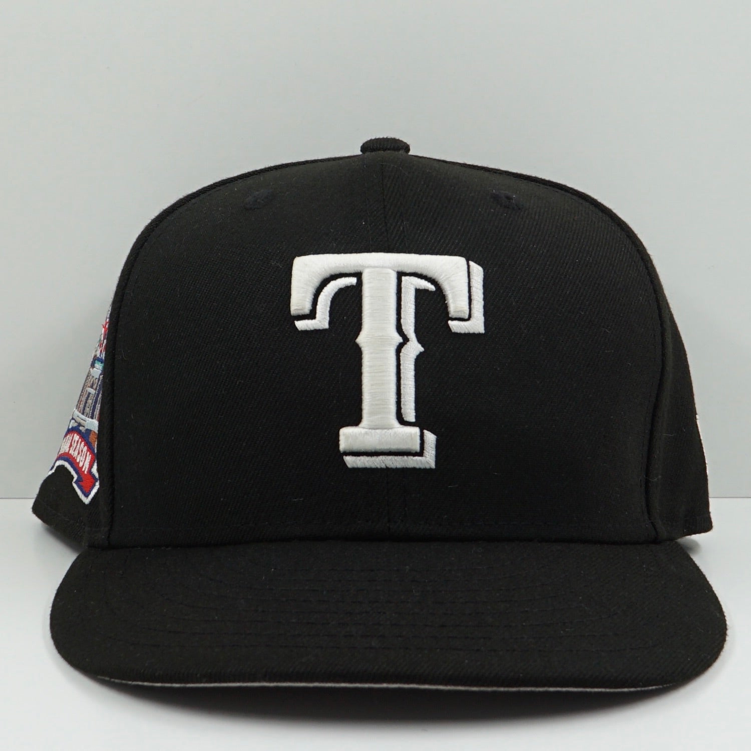 New Era Cooperstown Collection Texas Rangers Black Fitted Cap