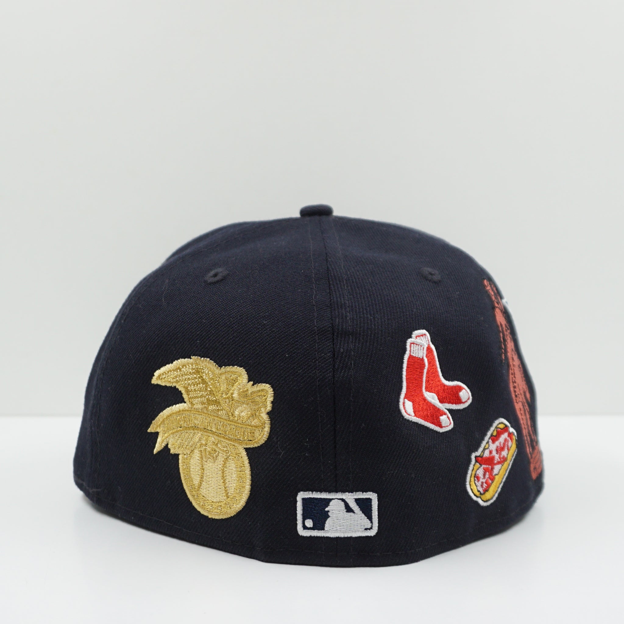New Era Boston Red Sox Script Navy/Red Fitted Cap