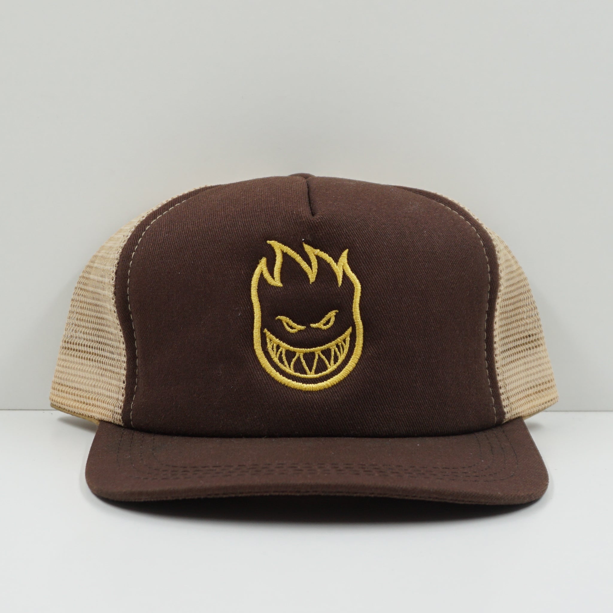 Spitfire Logo Brown Trucker Cap