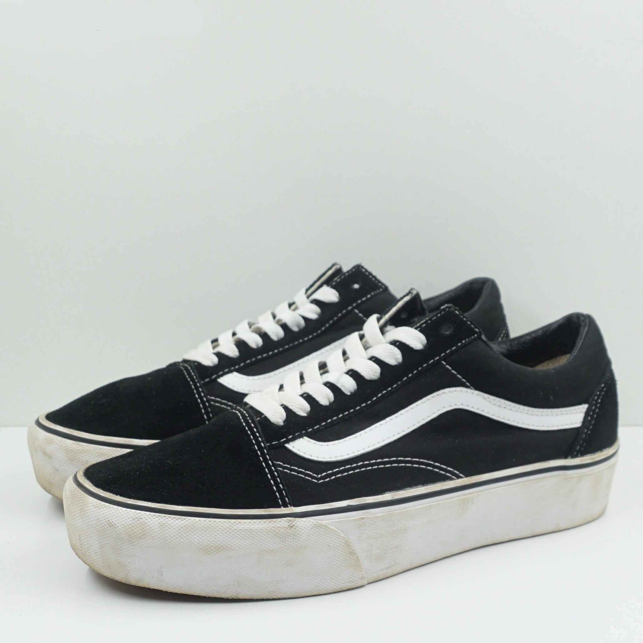 Vans Old Skool Platform Black White