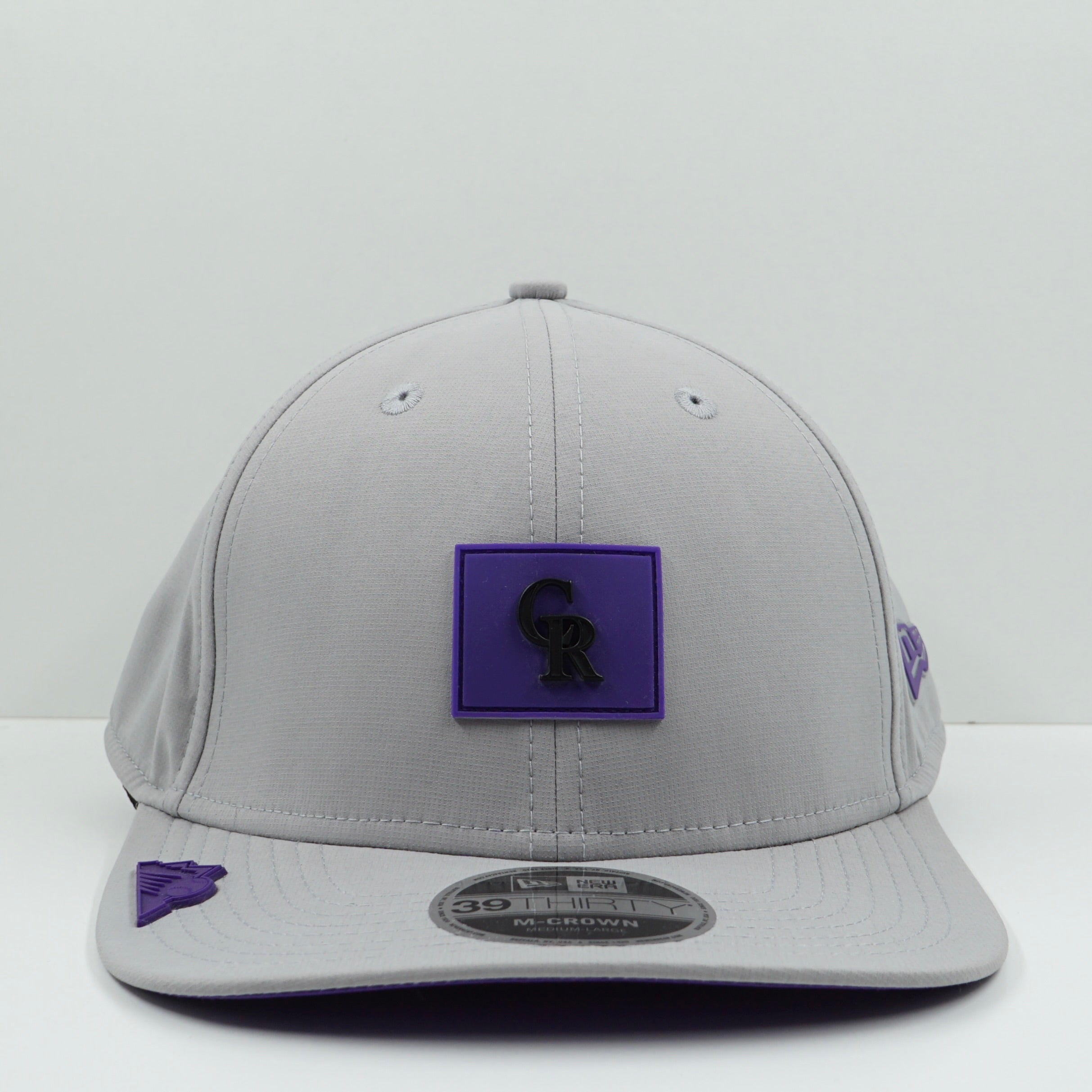 New Era Colorado Rockies MLB Grey Purple Fitted Cap