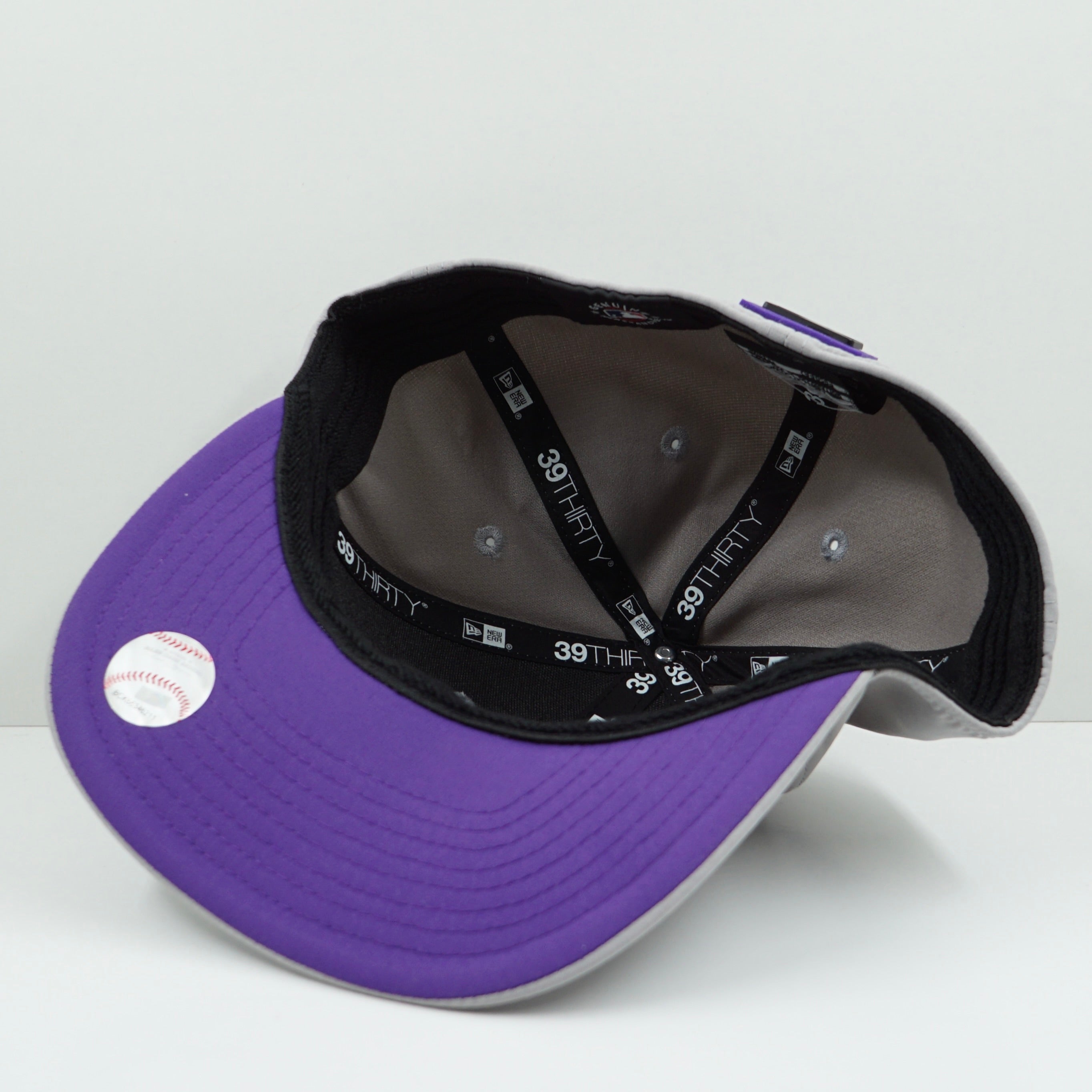 New Era Colorado Rockies MLB Grey Purple Fitted Cap