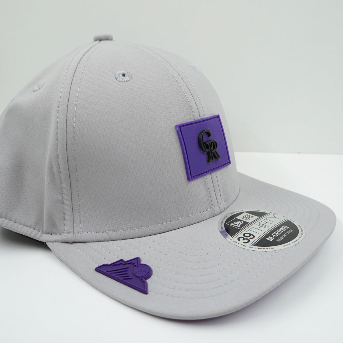 New Era Colorado Rockies MLB Grey Purple Fitted Cap