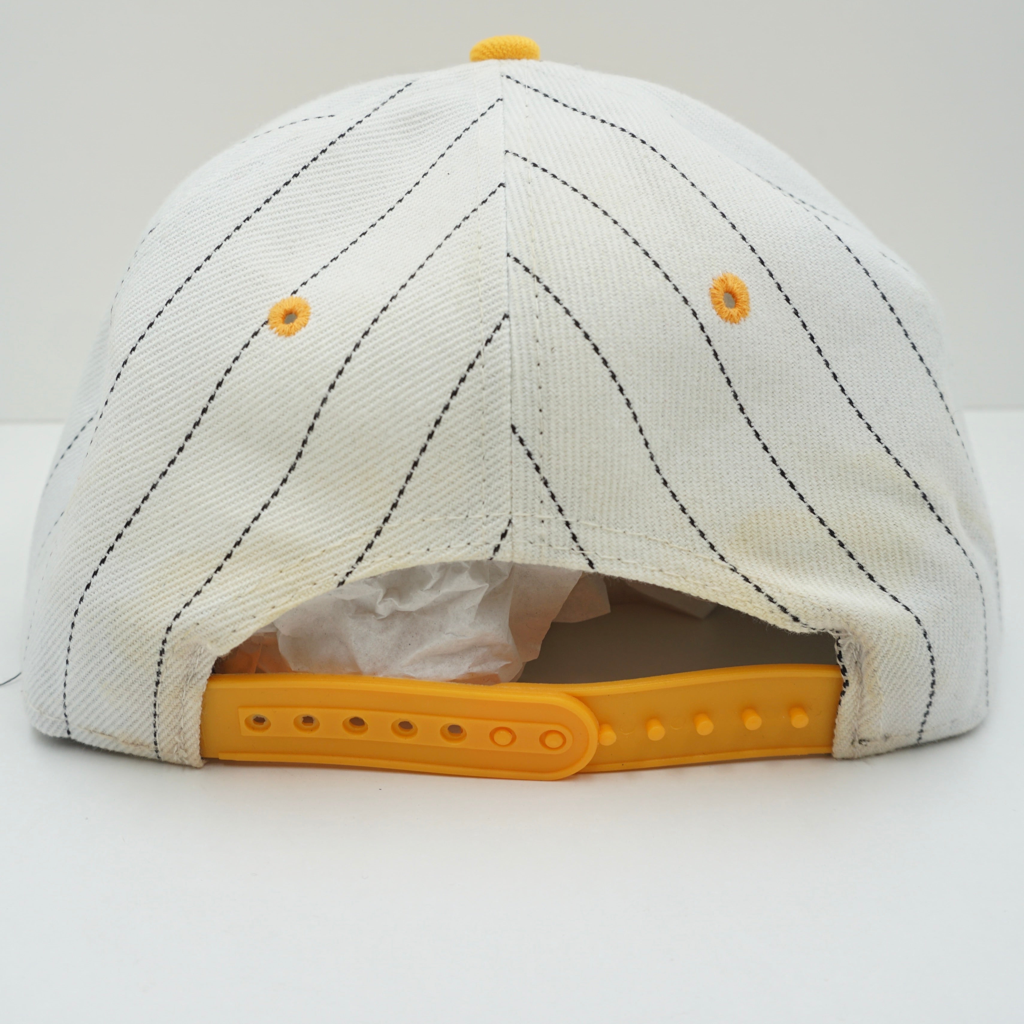 Obey White Yellow Snapback Cap
