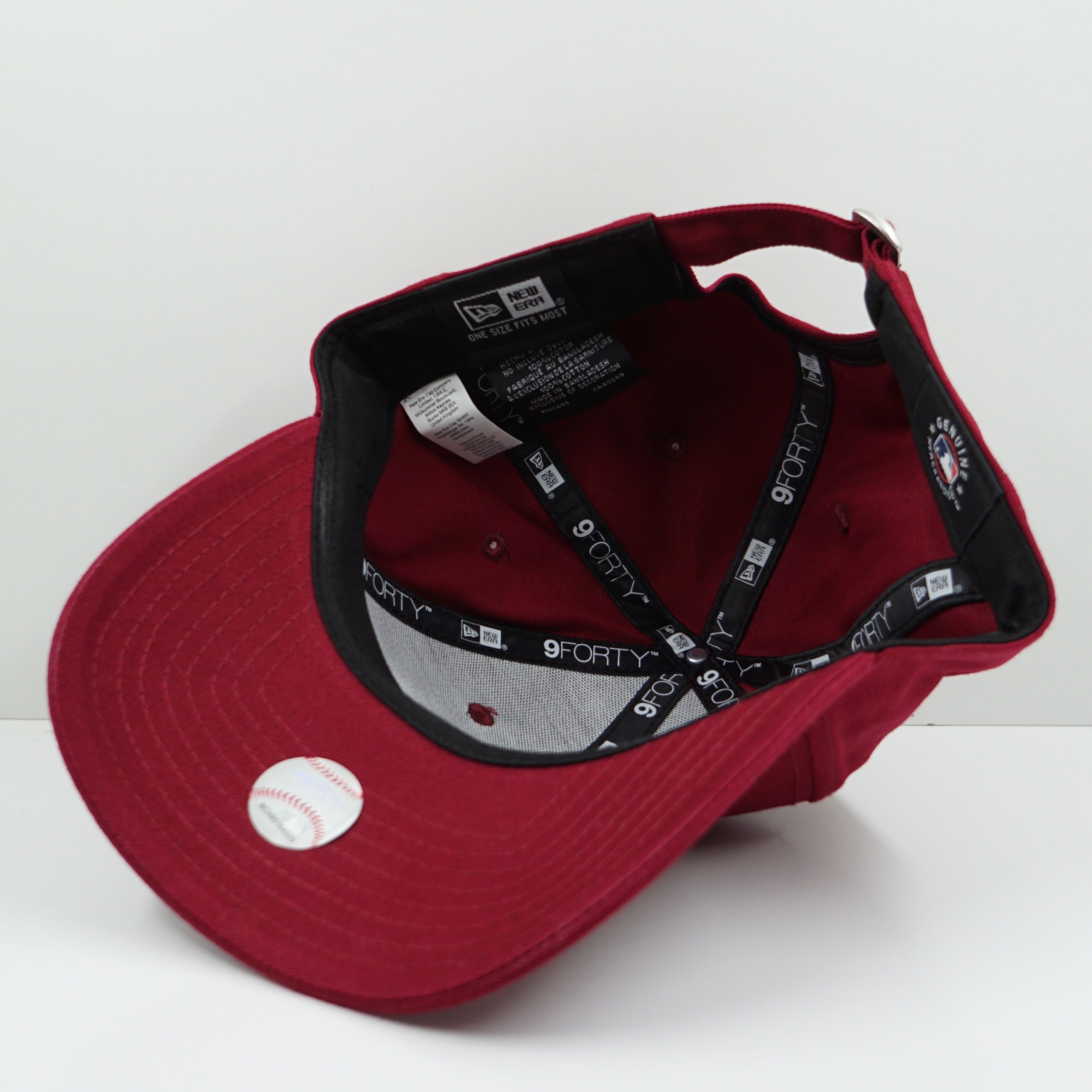 New Era New York Yankees Burgundy Black Adjustable Cap