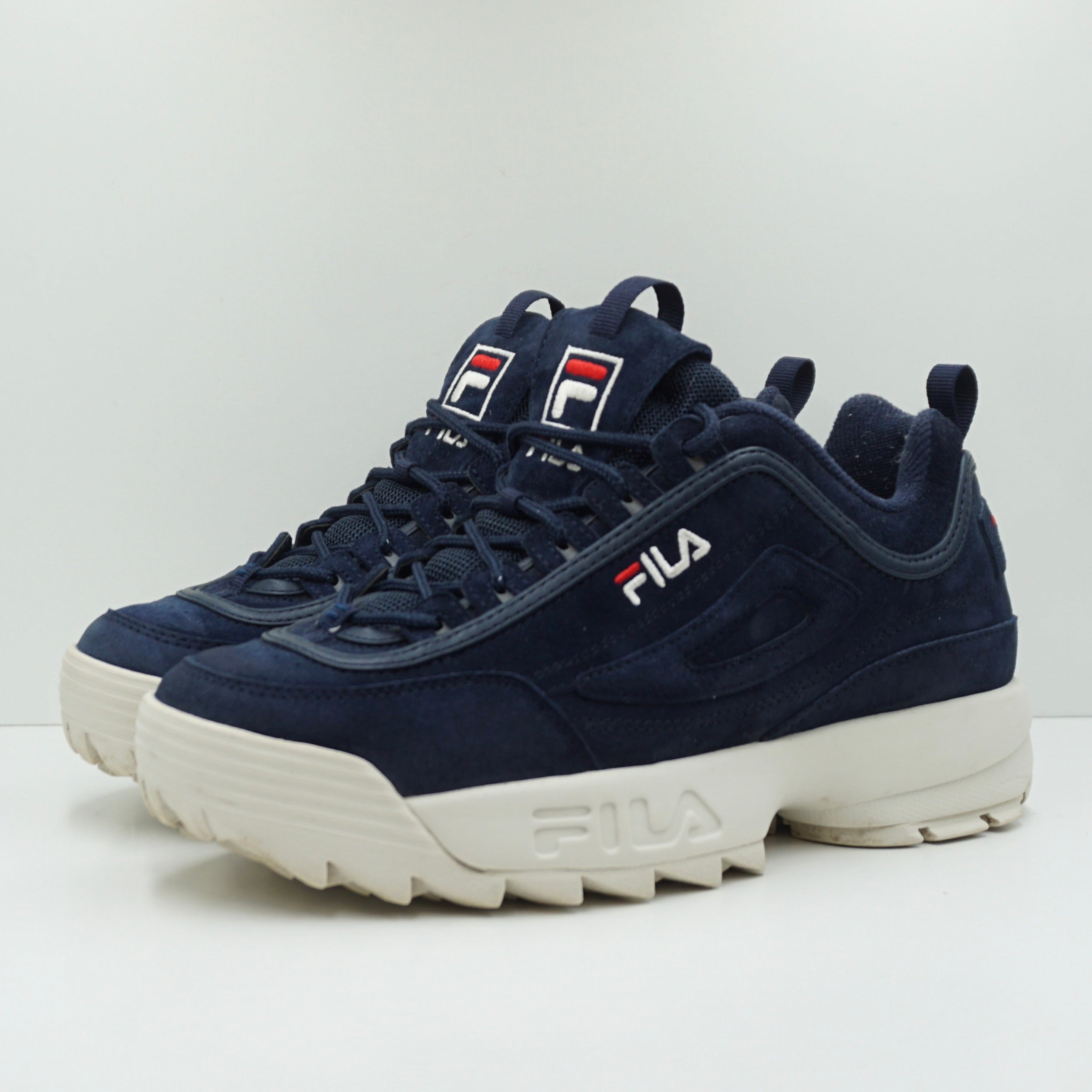 Fila Disruptor S Low Navy Suede Salesman Sample