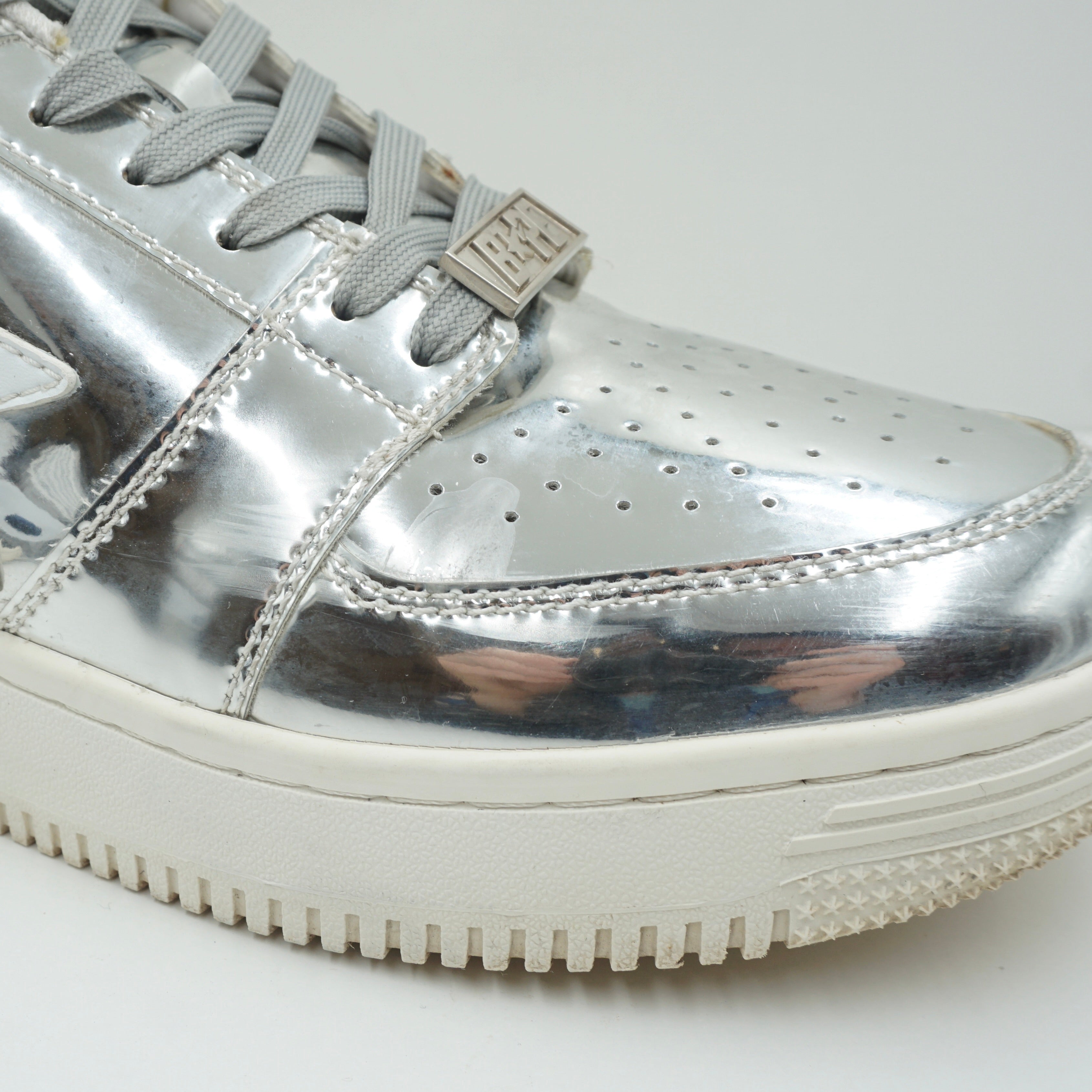 Bapesta Low Silver Foil