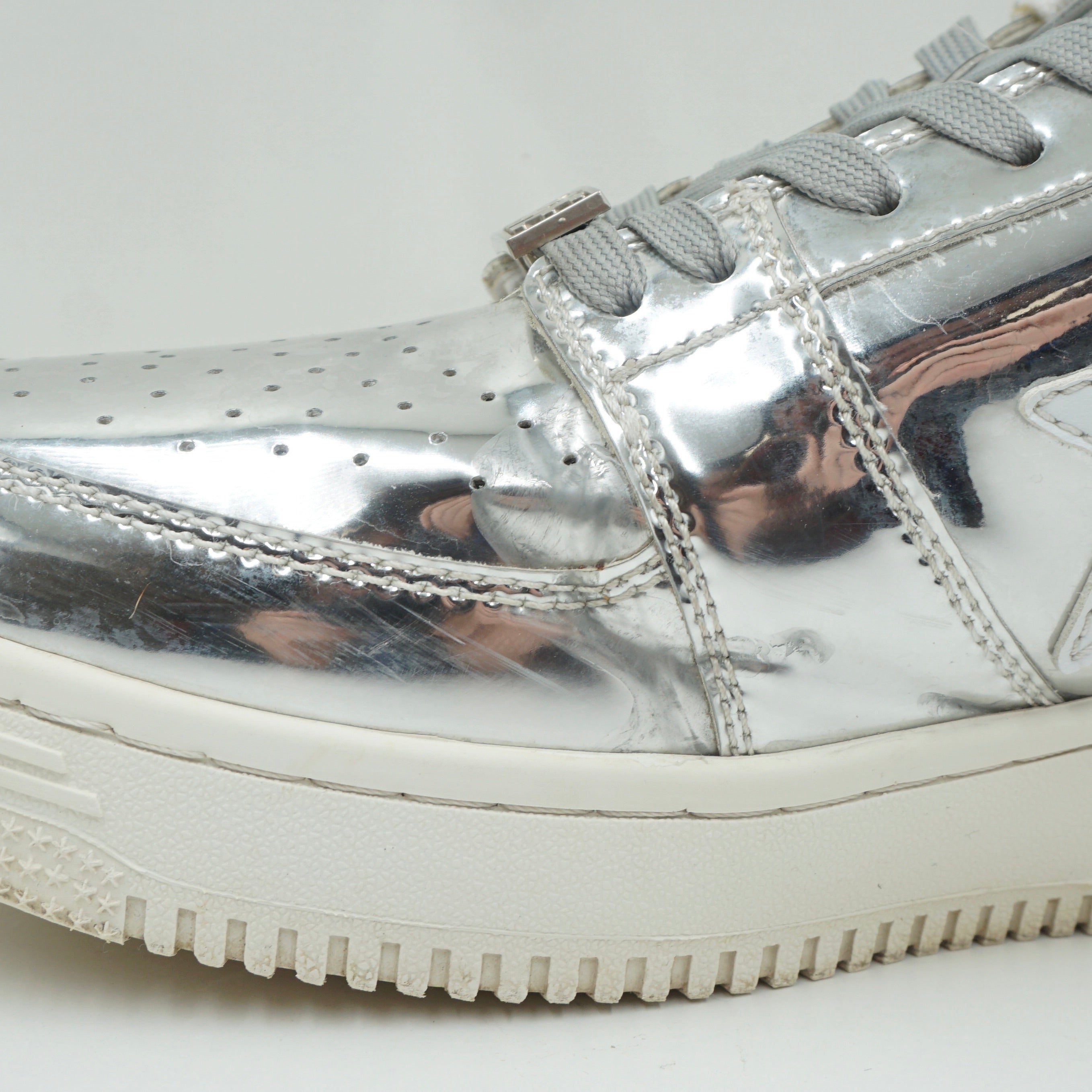 Bapesta Low Silver Foil