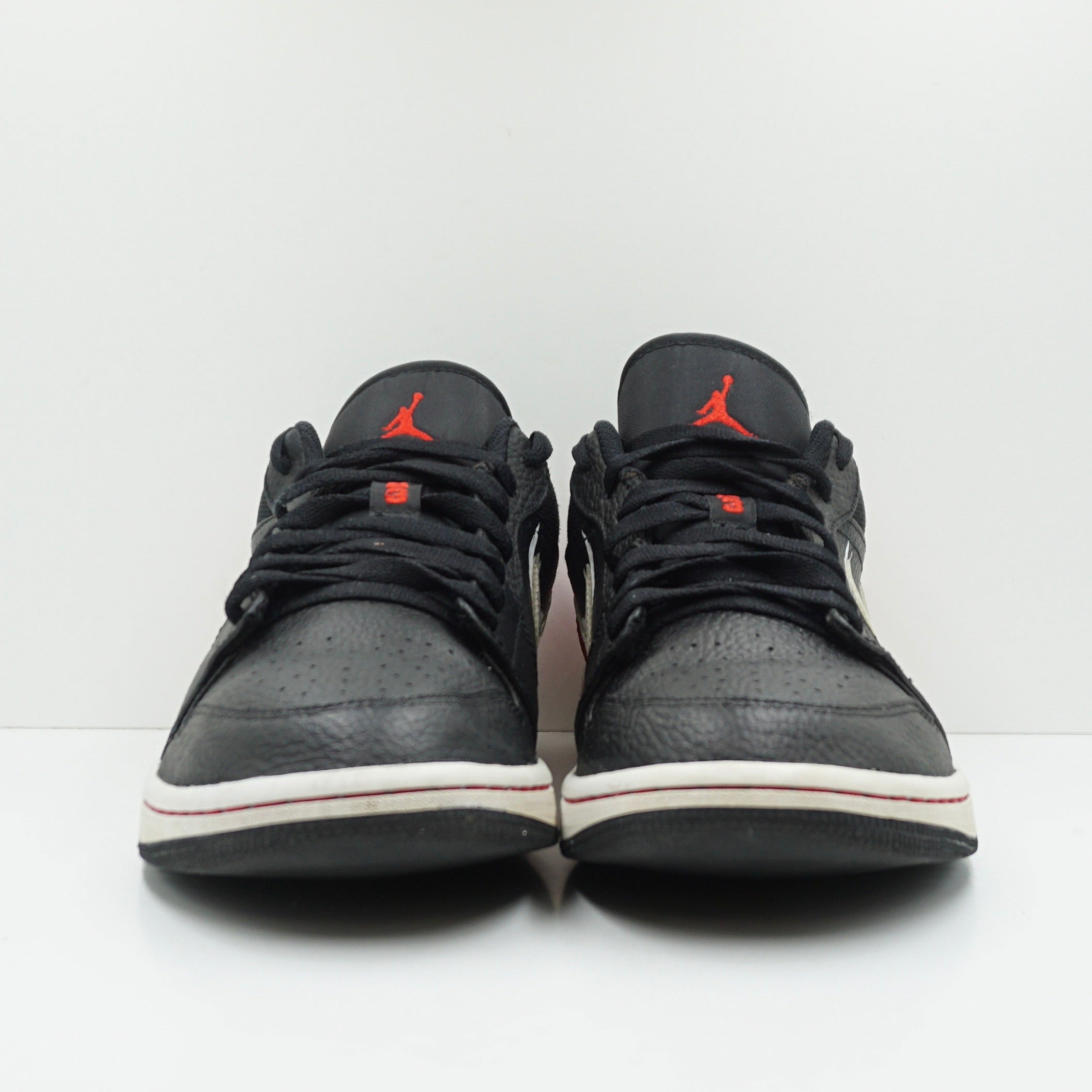 Jordan 1 Low Brushstroke Swoosh Black