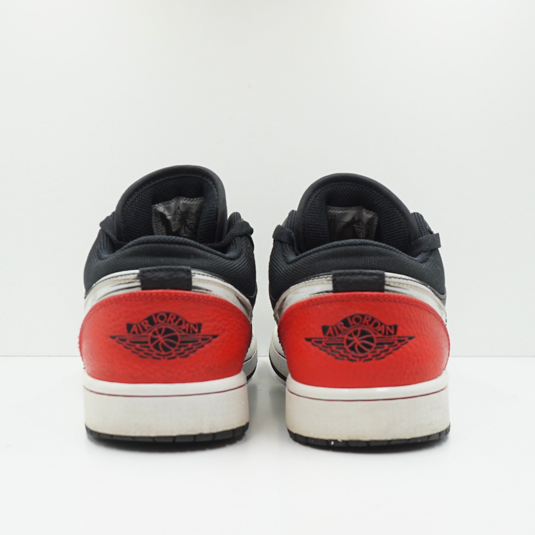 Jordan 1 Low Brushstroke Swoosh Black