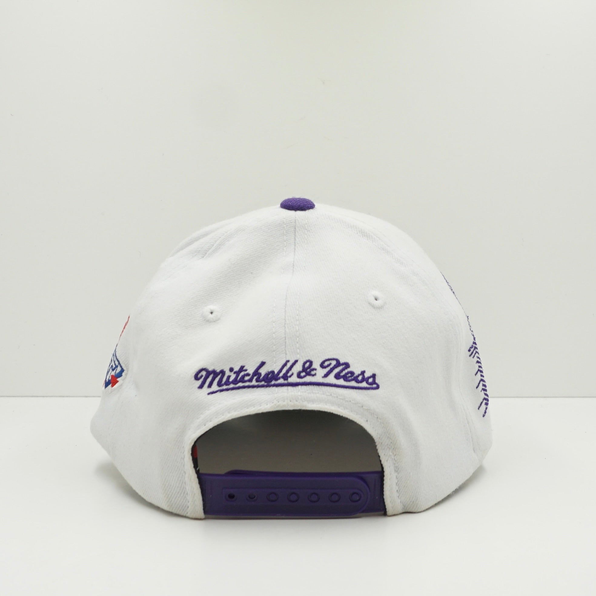 Mitchell & Ness Los Angeles Lakers White Purple Snapback Cap
