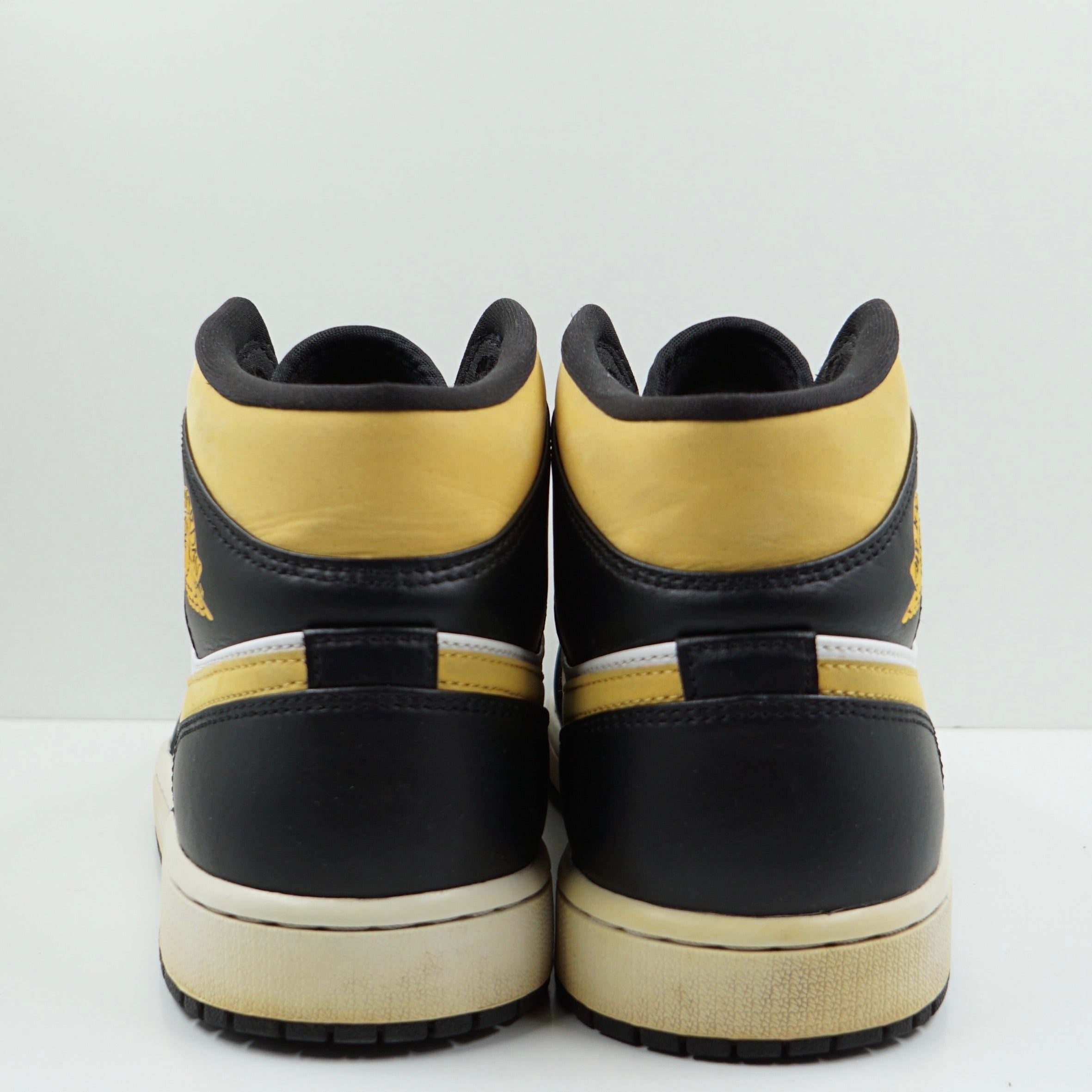 Jordan 1 Mid White Pollen Black