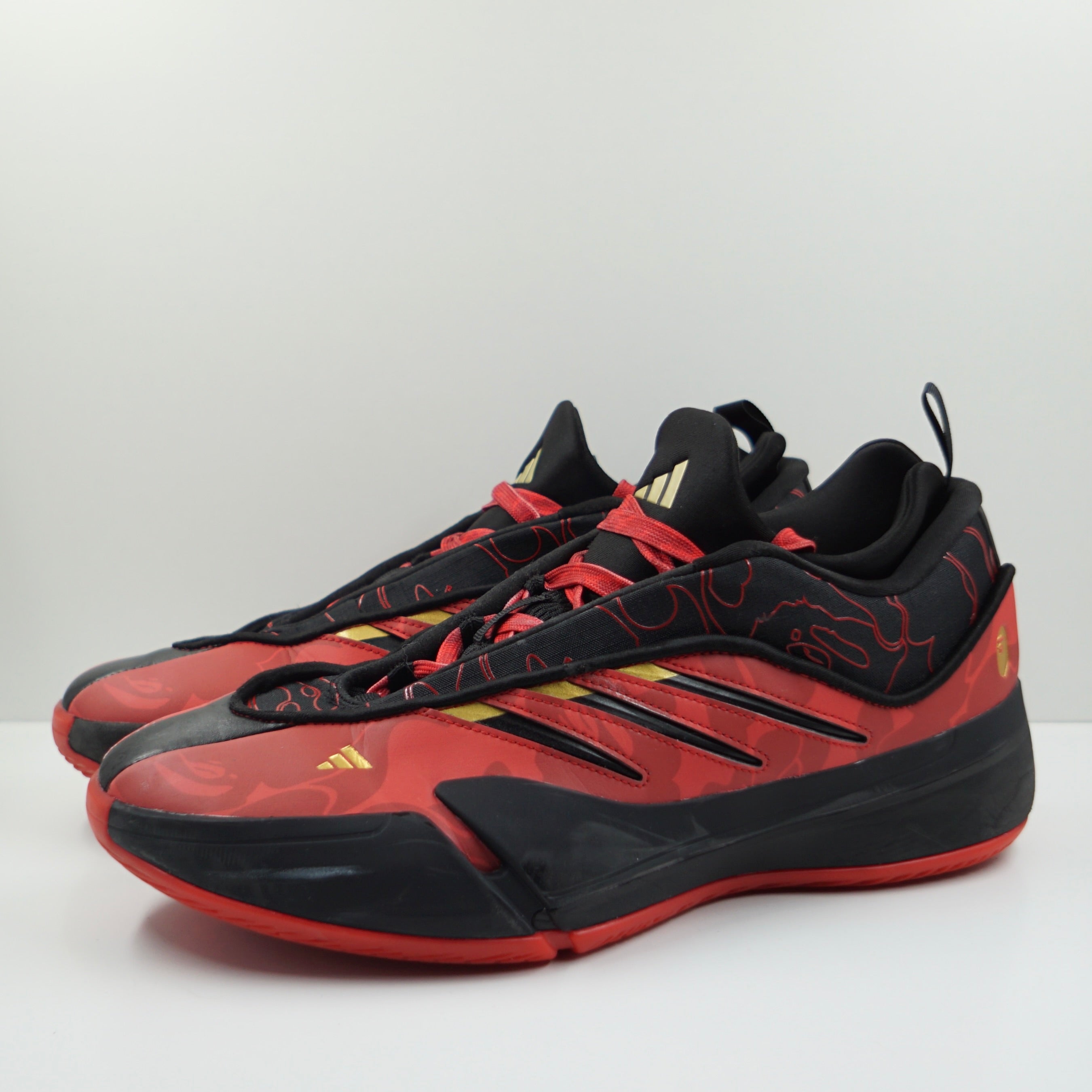 Adidas Dame 9 Bape Black Red
