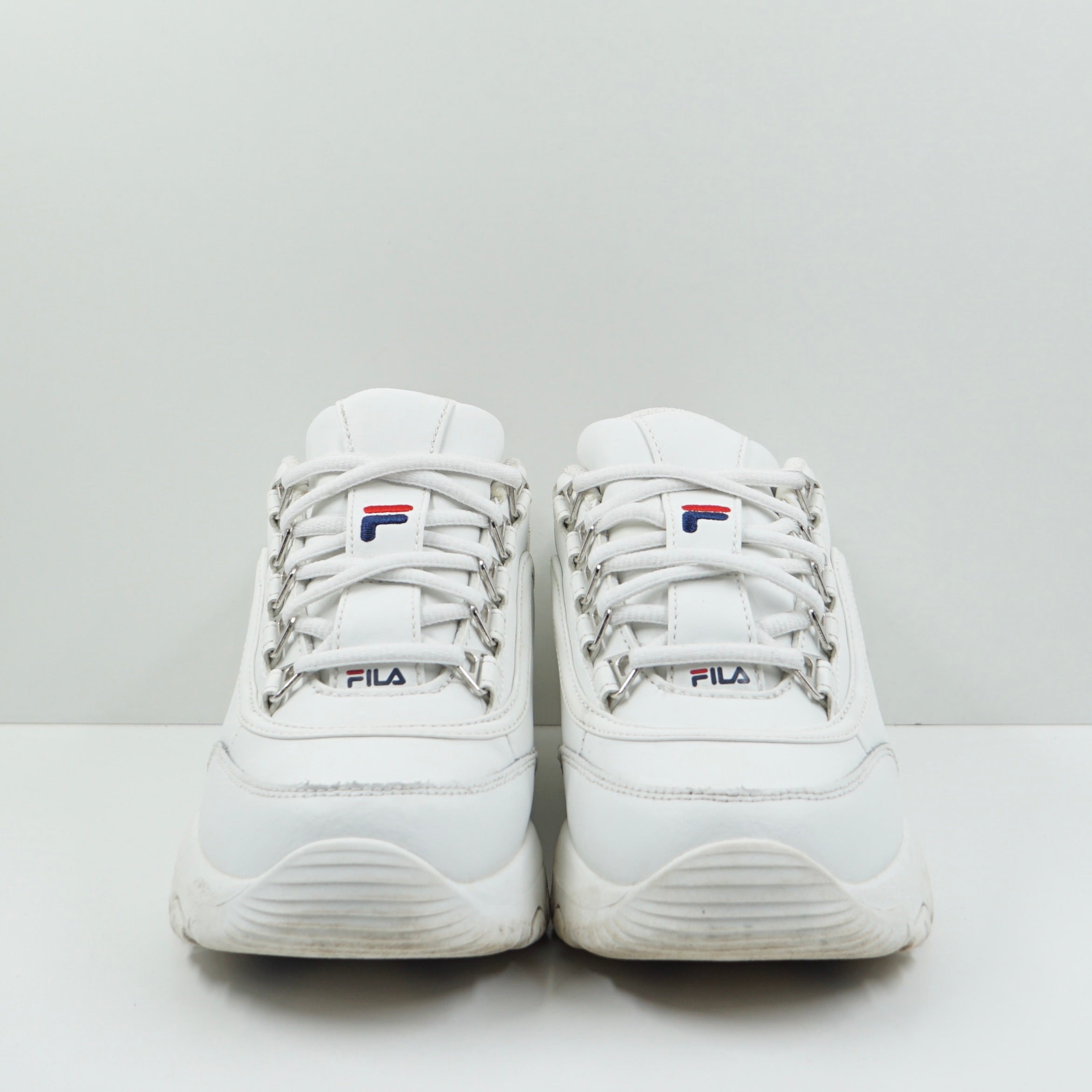 Fila White Leather Strada Tennis