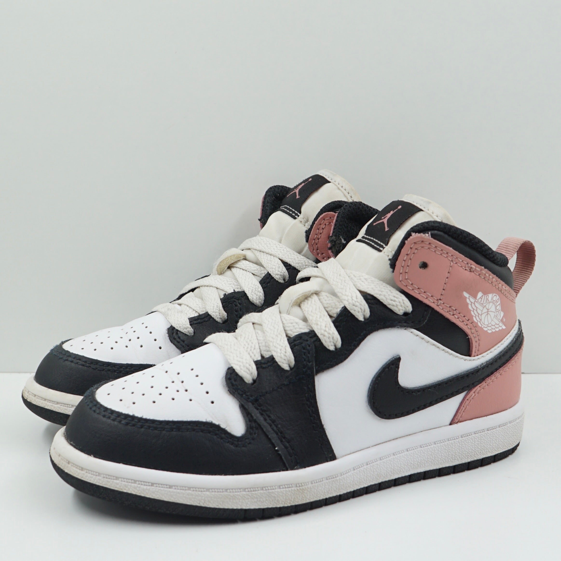 Jordan 1 Mid White Rust Pink Black (PS)
