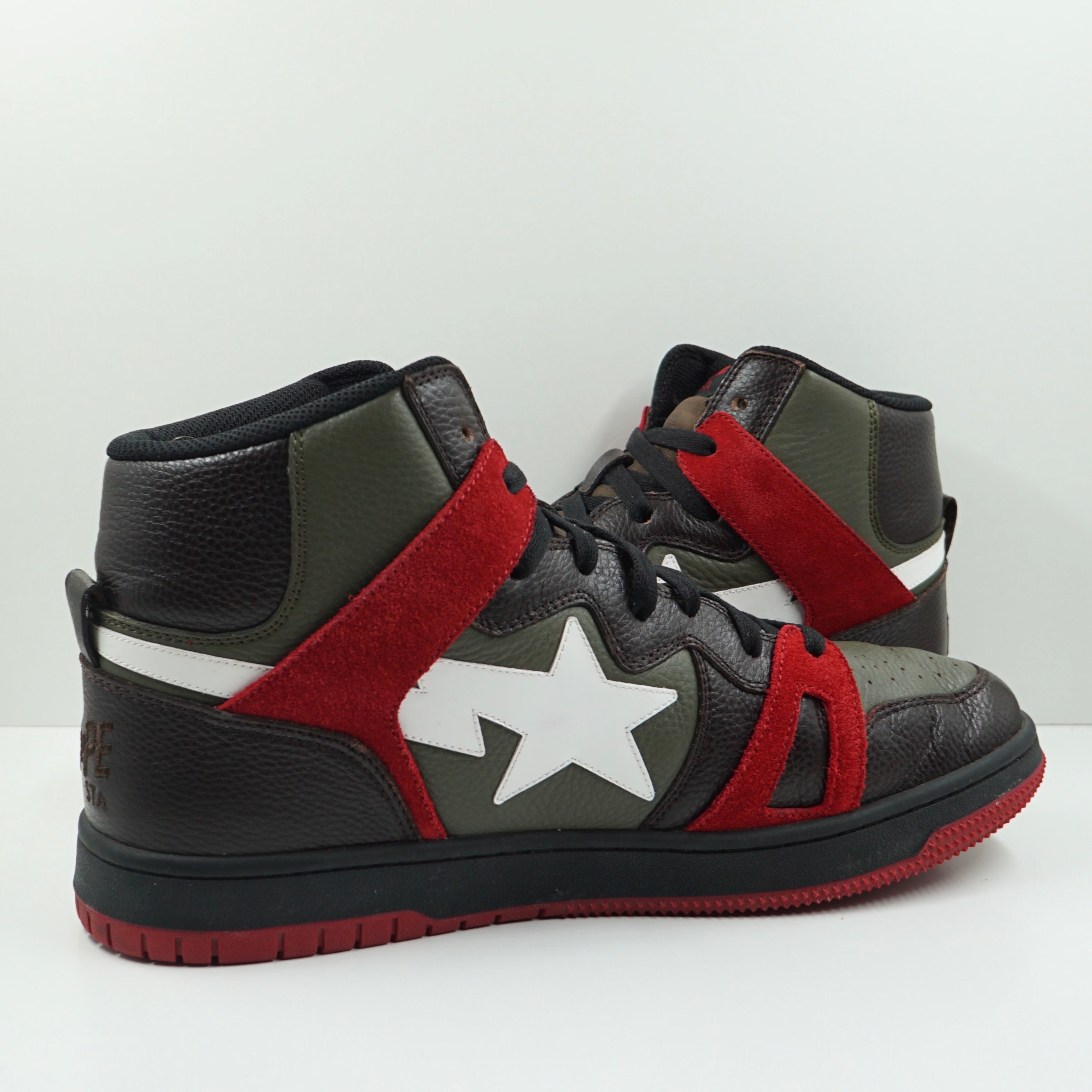 A Bathing Ape Bape Sta 93 Hi Khaki Green