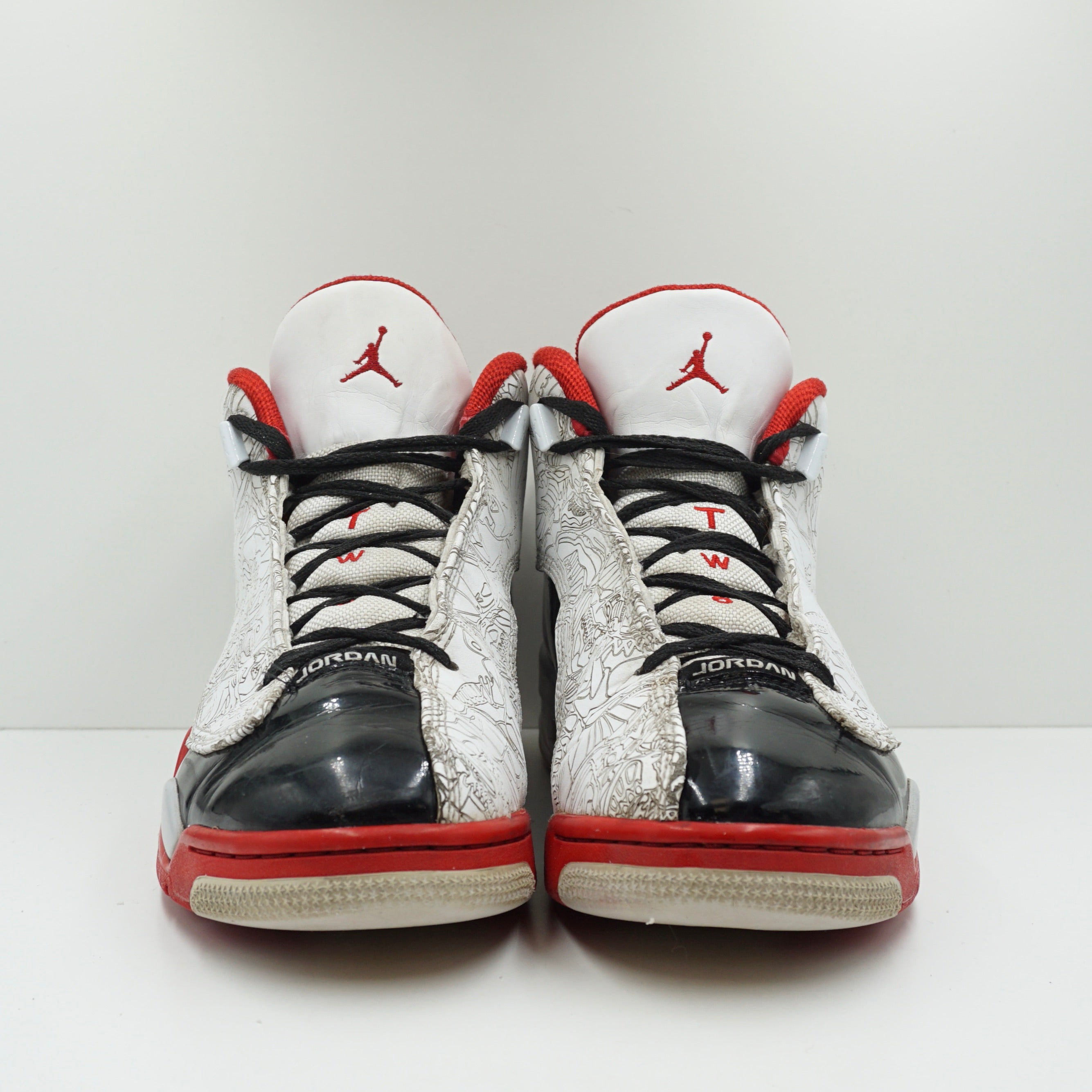 Jordan Dub Zero White Varsity Red