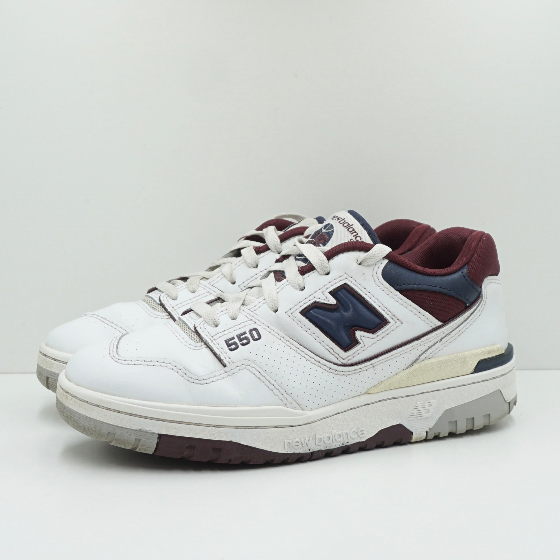 New Balance 550 White Navy NB Burgundy