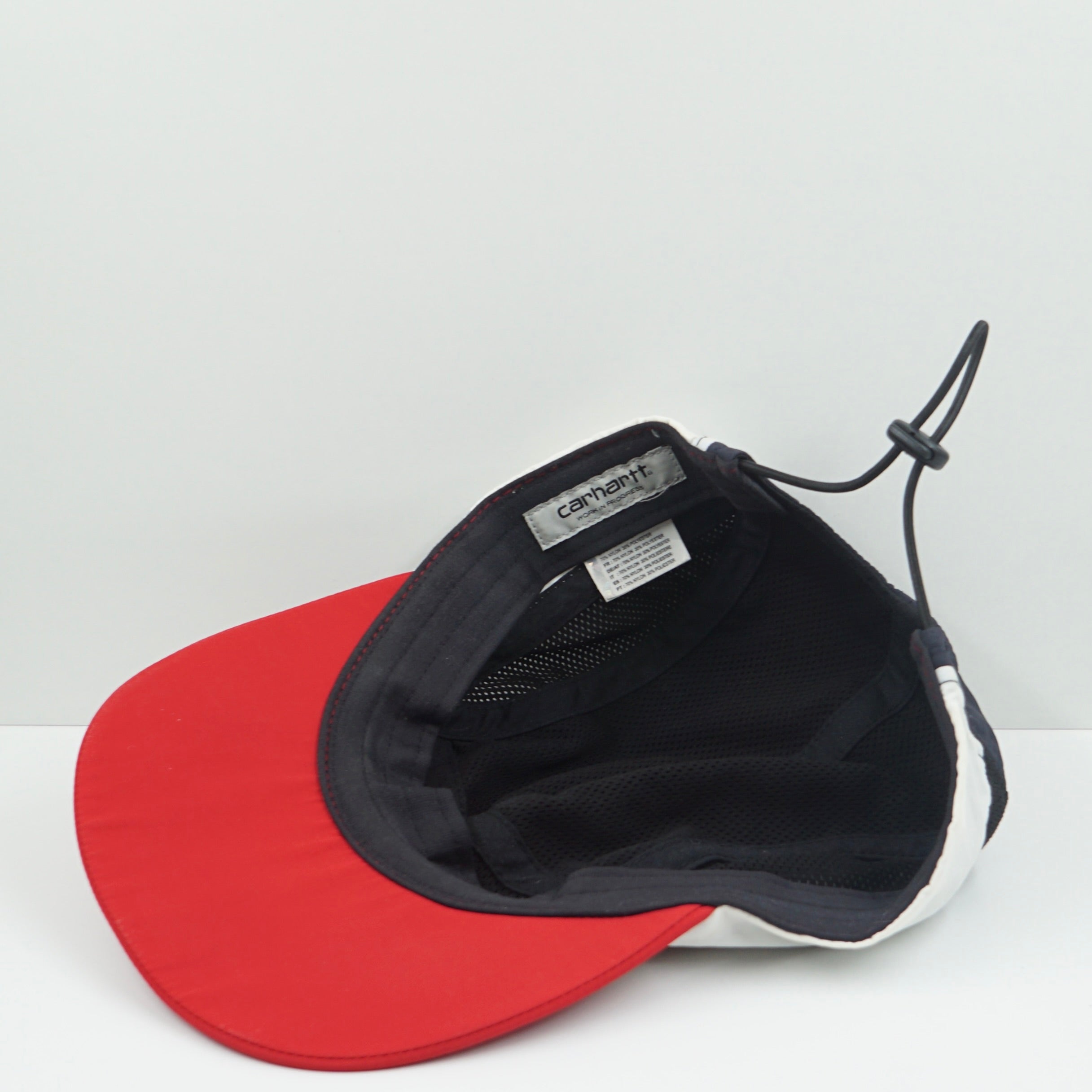 Carhartt WIP Terrace Red Navy White 5 Panel Adjustable Cap