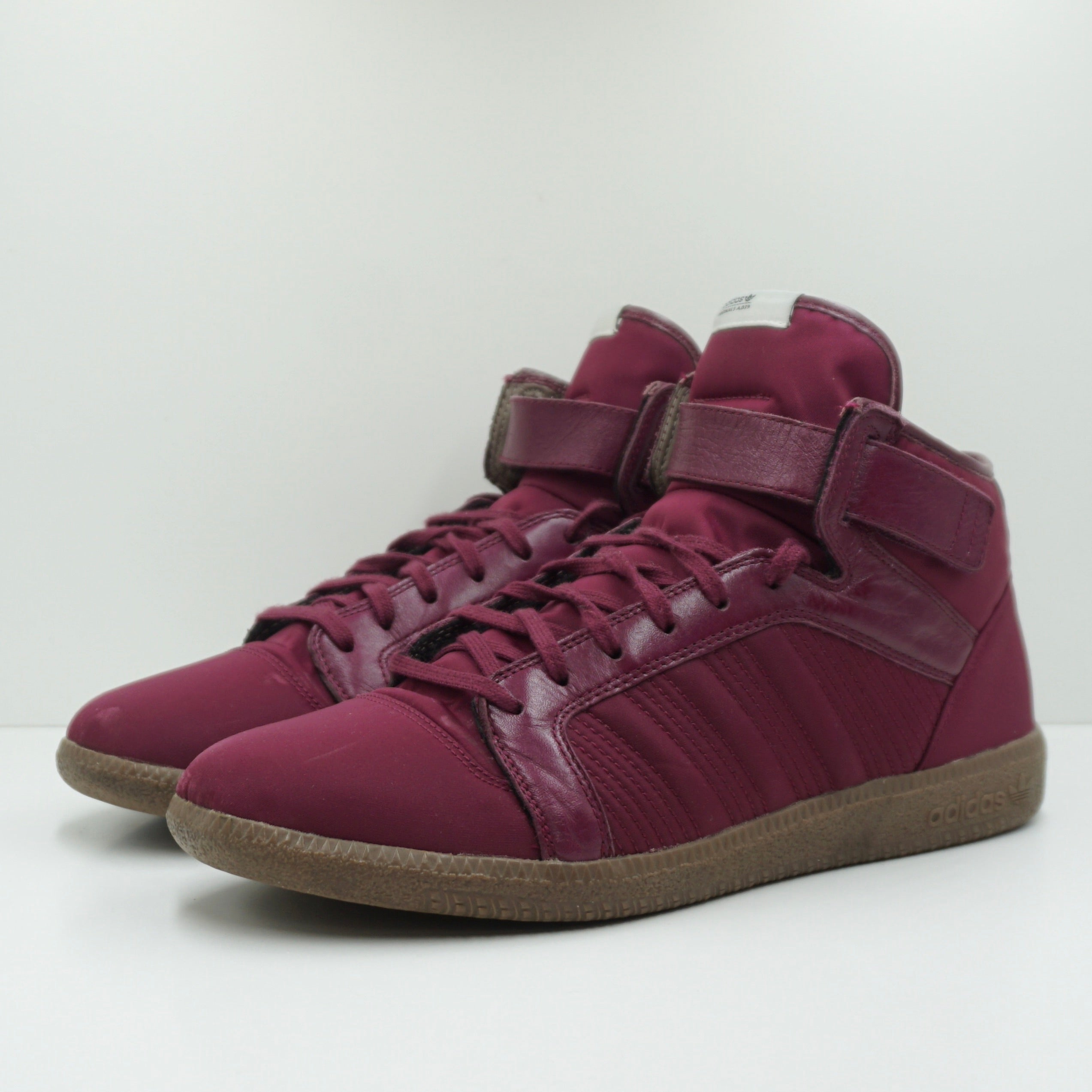 Adidas Originals Burgundy Nylon High Top