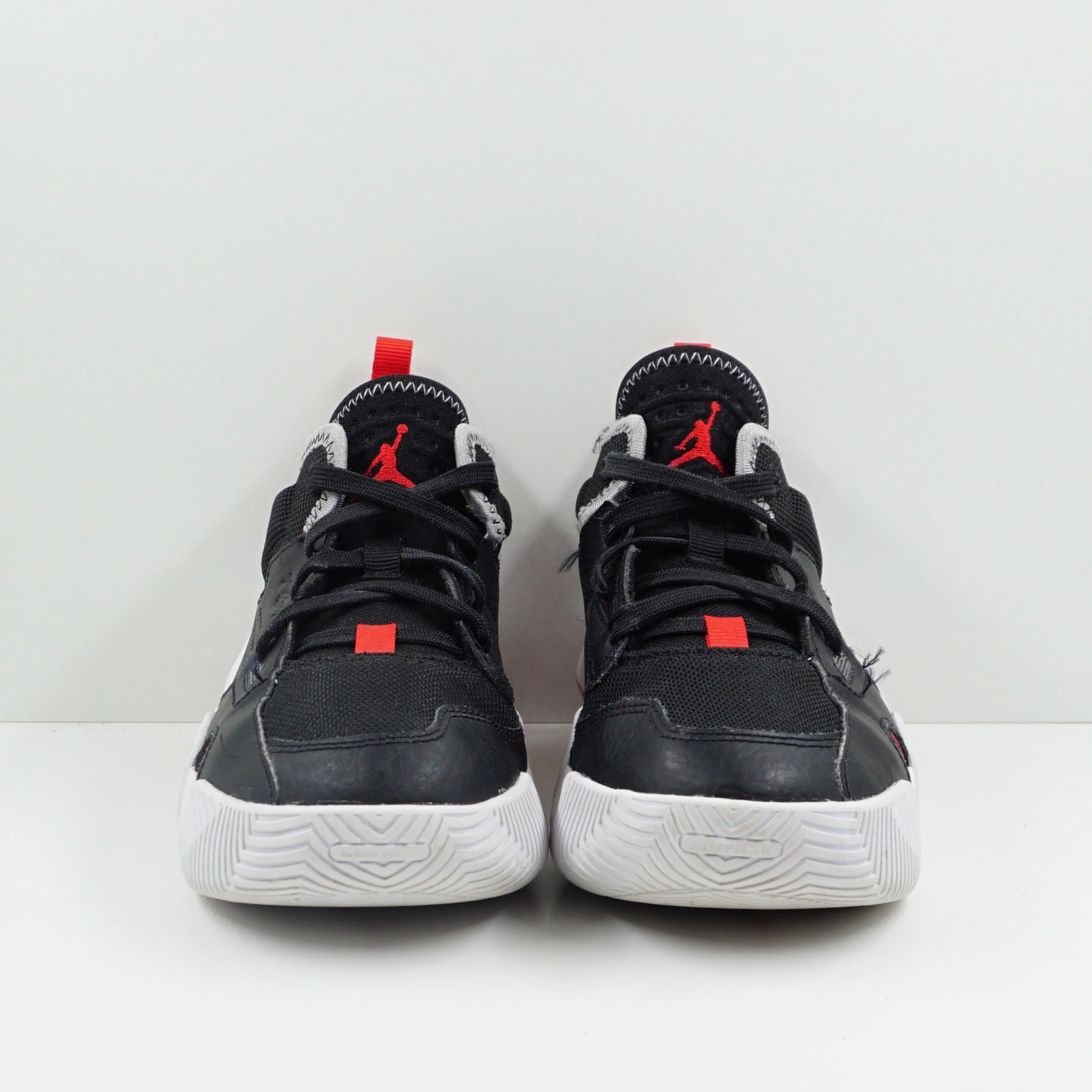 Jordan Stay Loyal 2 Black University Red Wolf Grey White (GS)