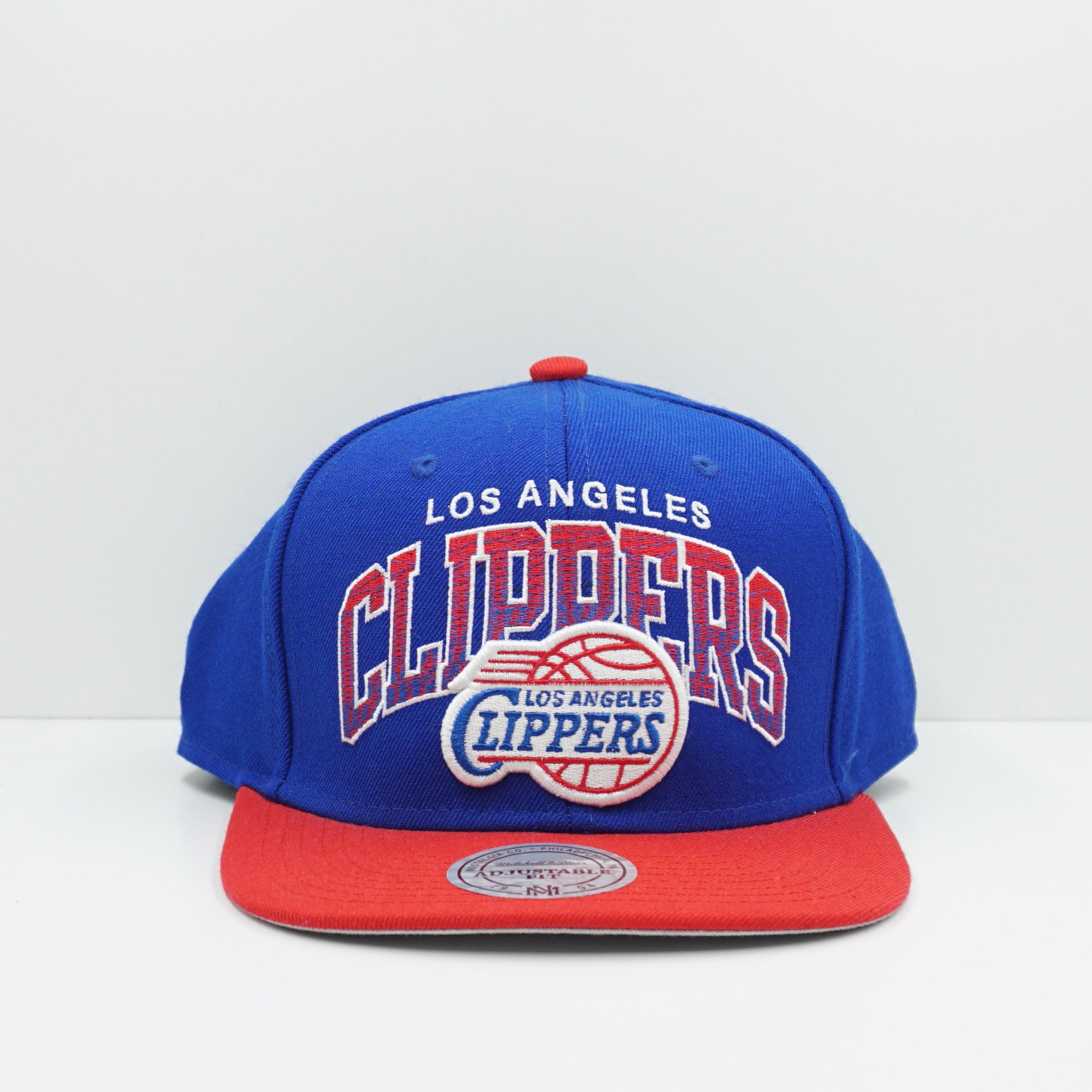 Mitchell & Ness Los Angeles Clippers Blue Red Snapback Cap