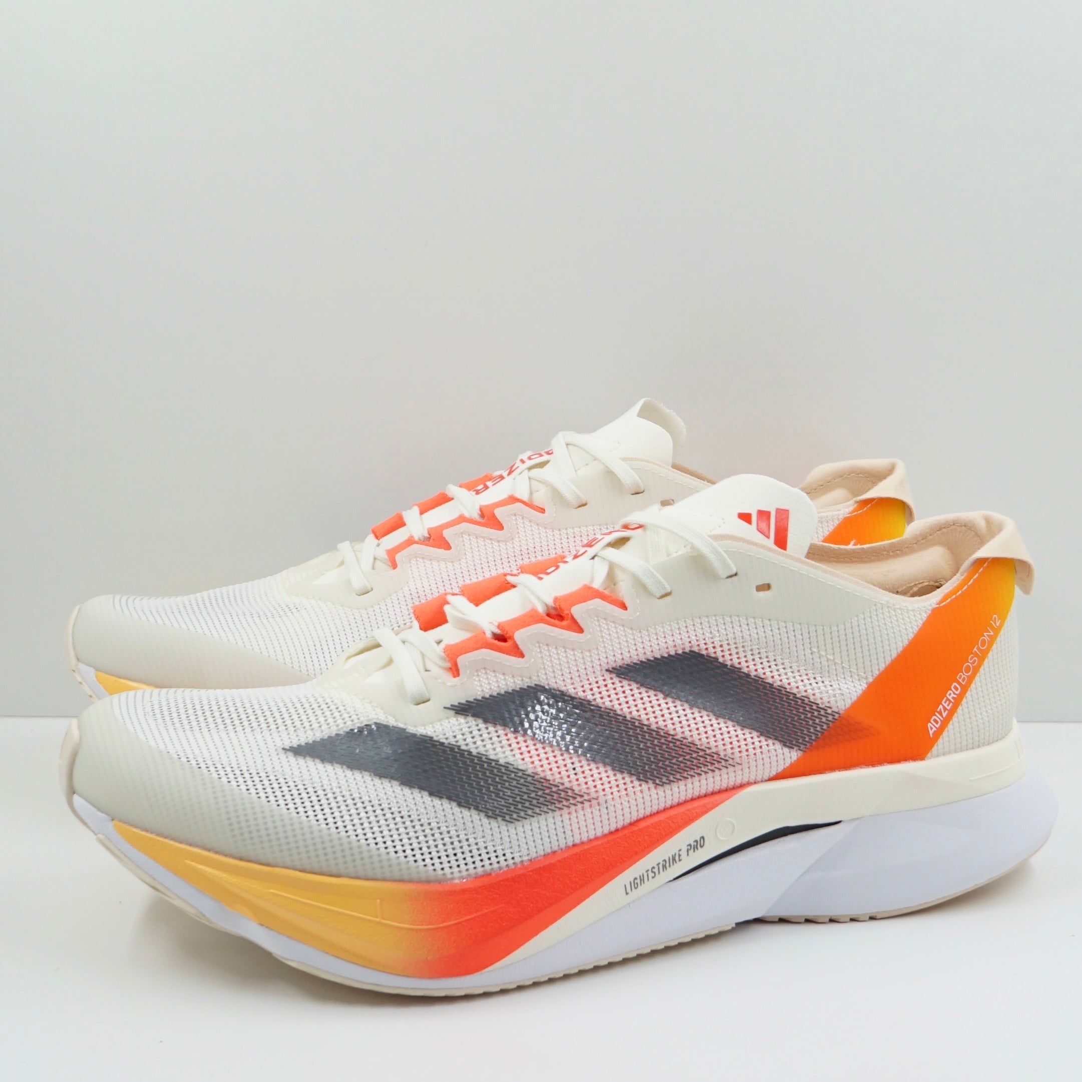 Adidas Adizero Boston 12 Ivory Iron Metallic Solar Red (W)