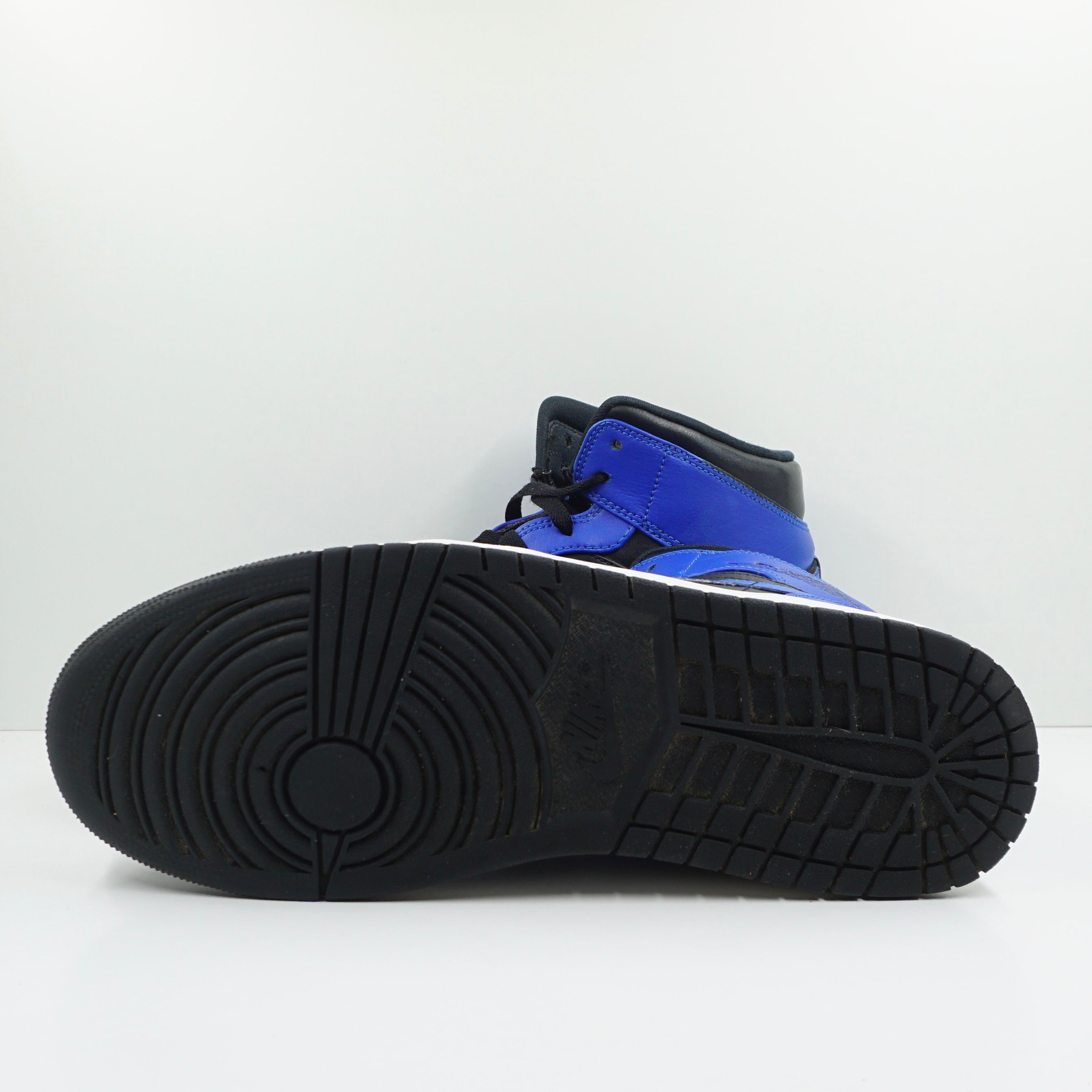 Jordan 1 Mid Hyper Royal Tumbled Leather