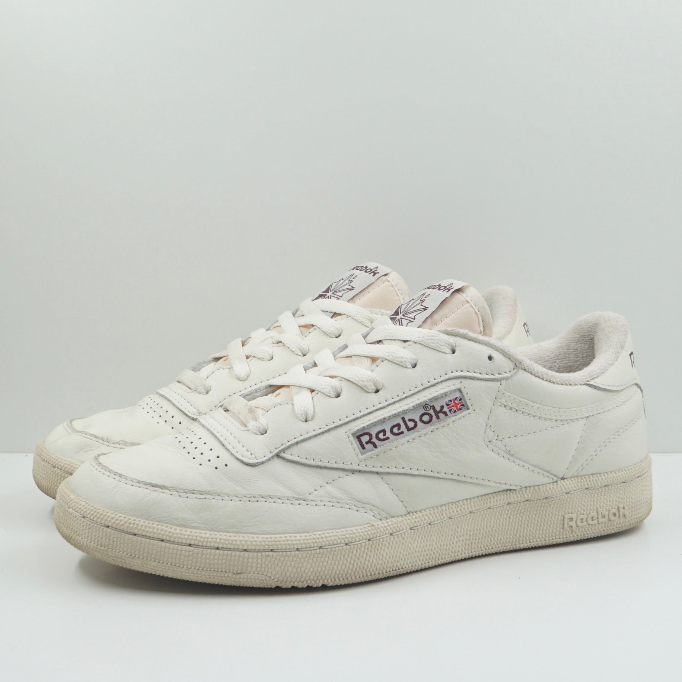 Reebok Club C 85 Chalk Alabaster Maroon