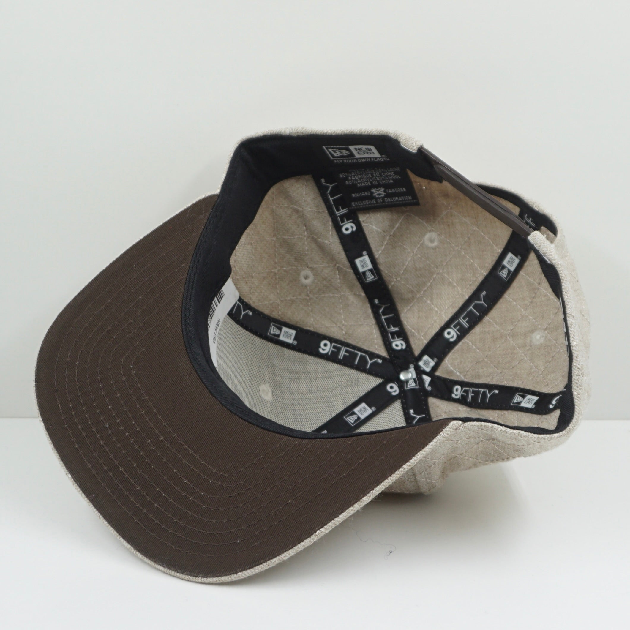 New Era Beige Canvas Est 1920 Snapback Cap