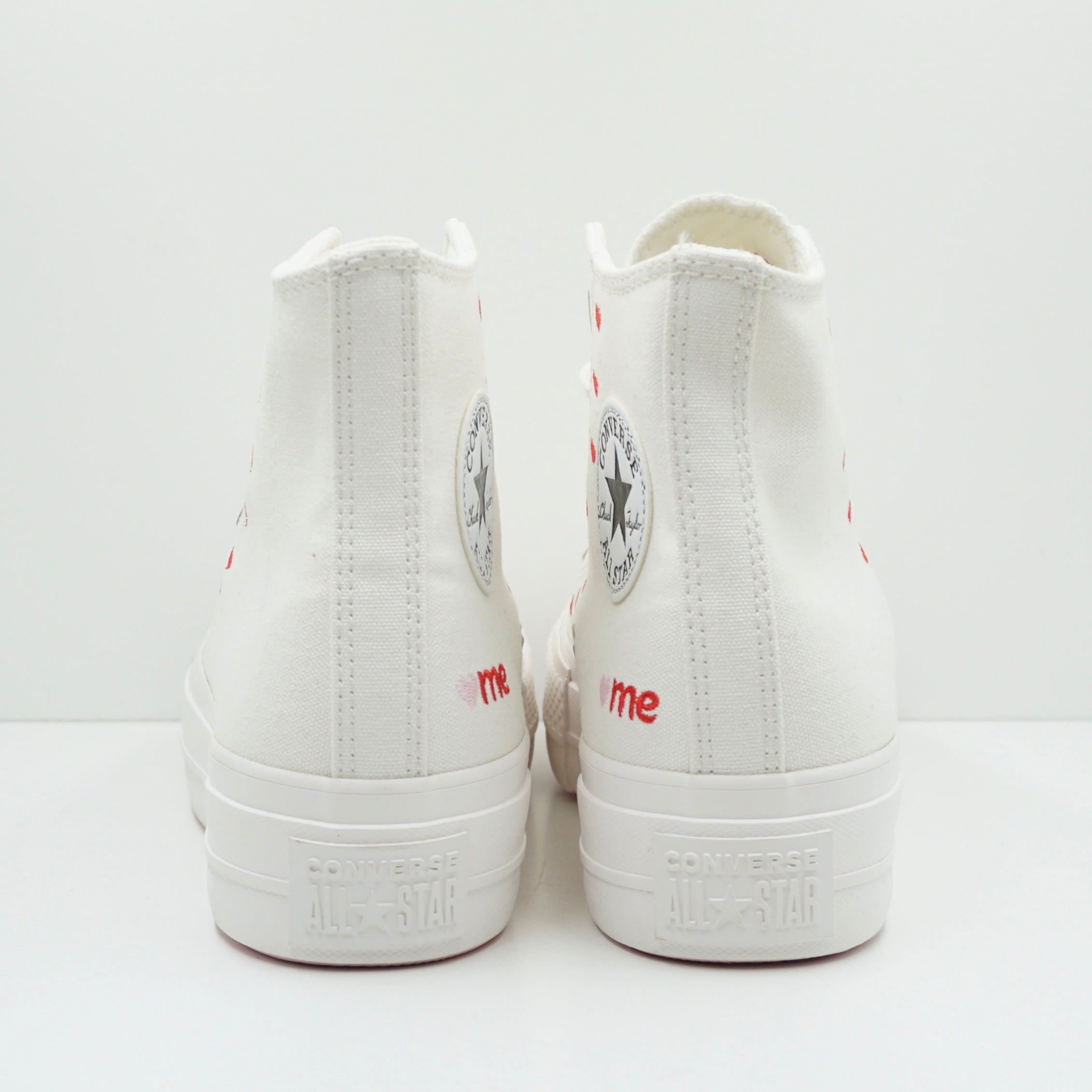 Converse Chuck Taylor All Star Lift Hi White Red (W)