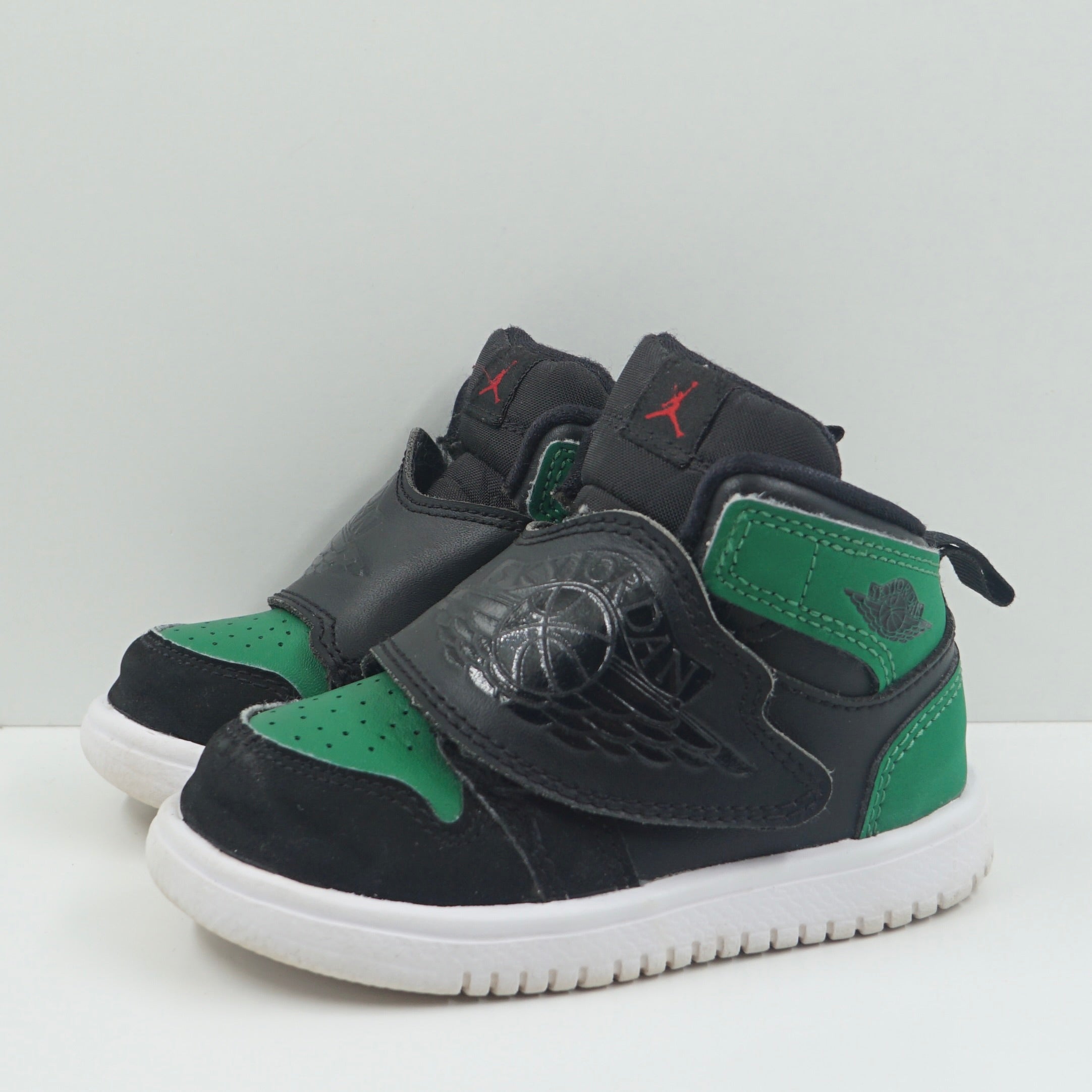 Sky Jordan 1 Pine Green Black Toddler