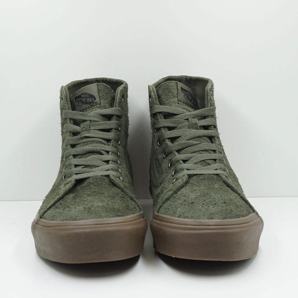 Vans Sk8-Hi Tapered Hairy Suede Olive Gum
