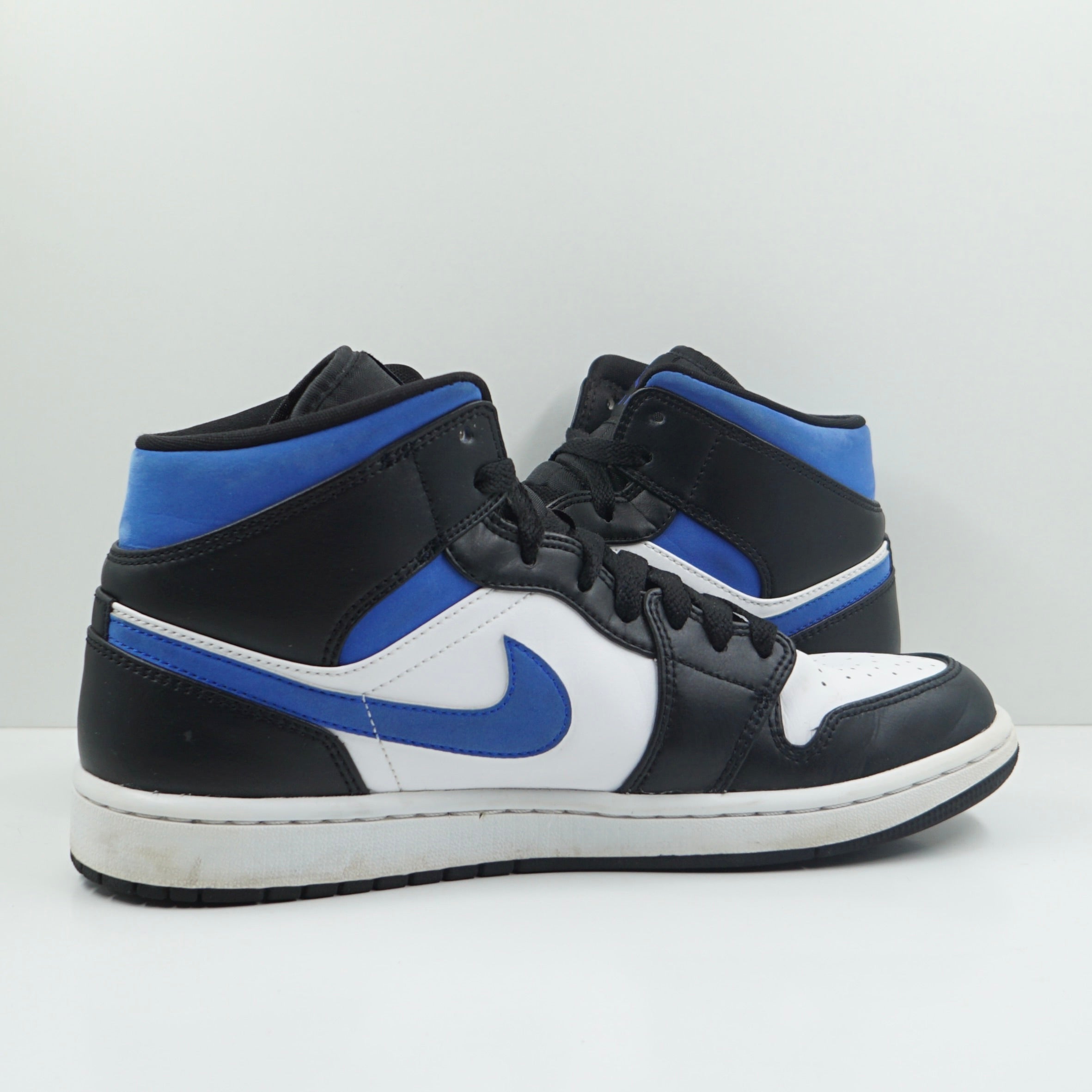 Jordan 1 Mid White Black Racer Blue