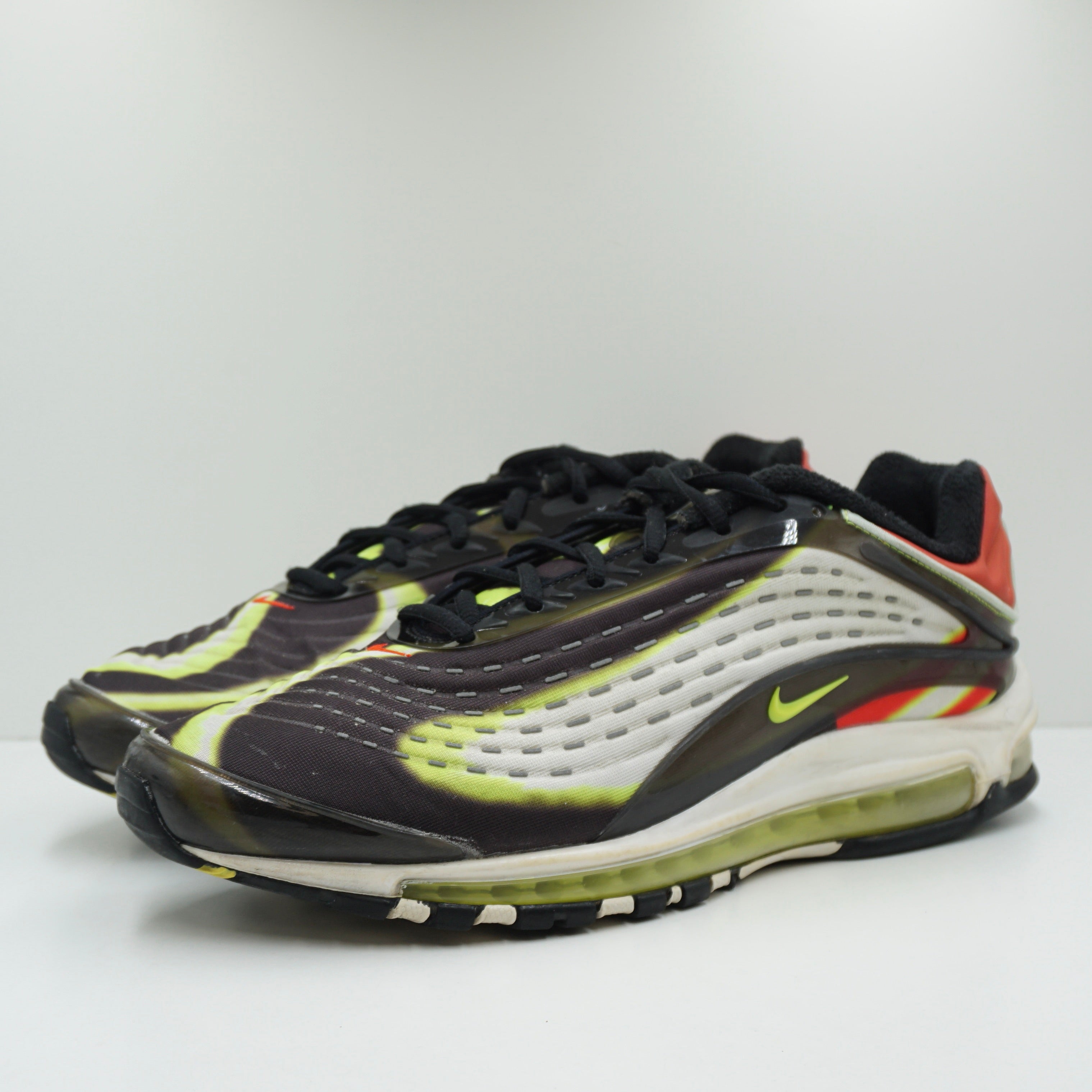 Nike Air Max Deluxe Black Volt Habanero Red