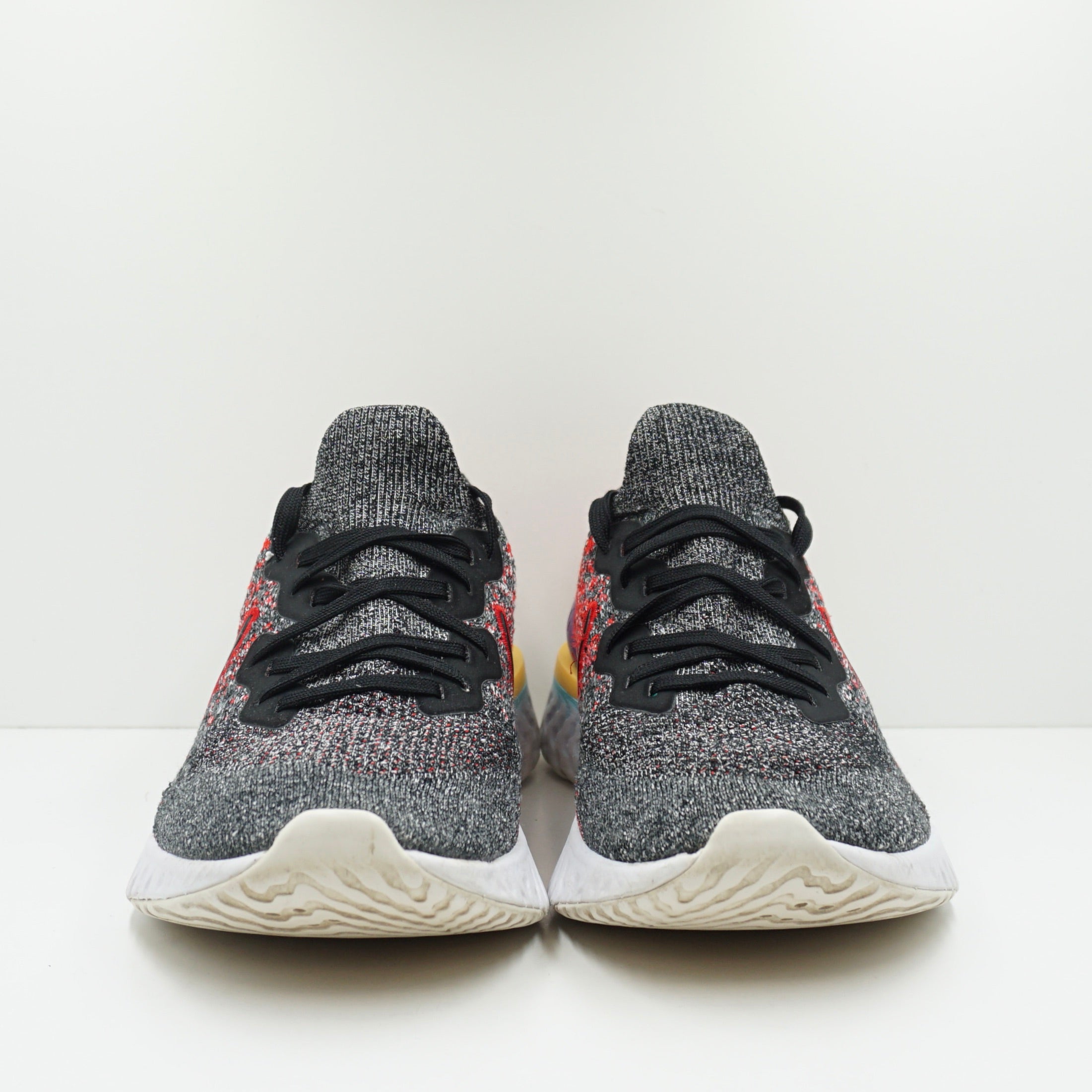 Nike Epic React Flyknit 2 Black Hyper Jade University Red