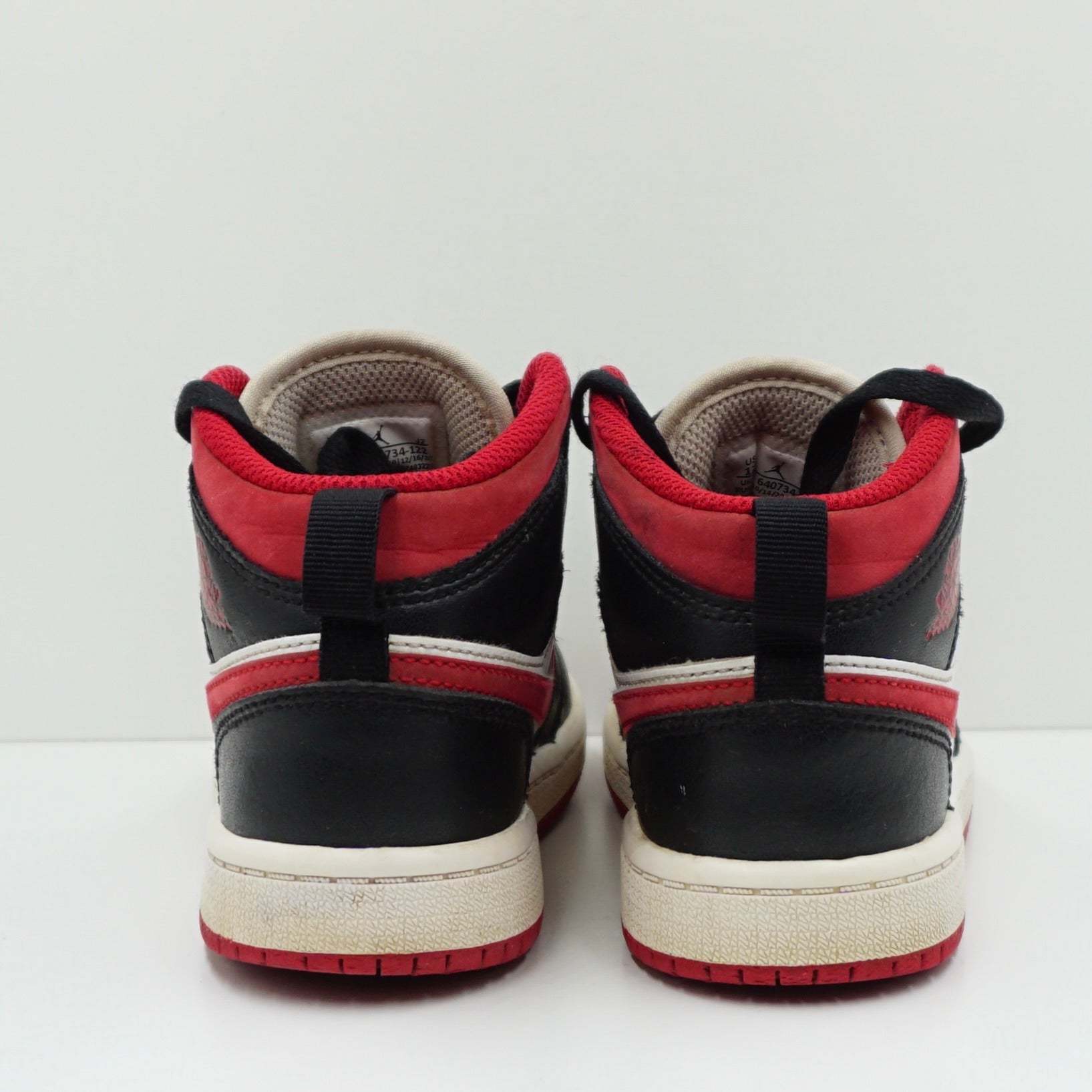 Jordan 1 Mid Black Gym Red (PS)