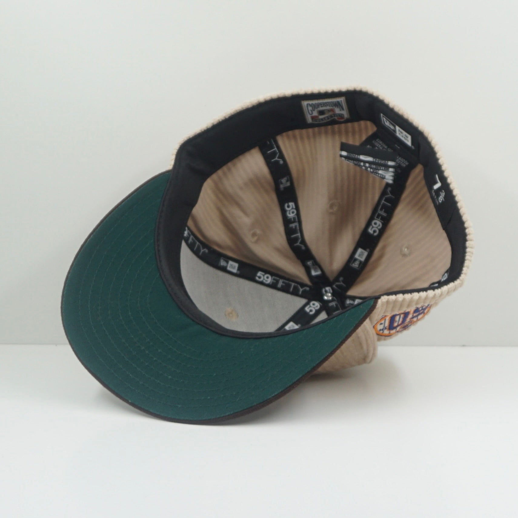 New Era New York Yankees 60th Anniversary Beige Corduroy Fitted Cap