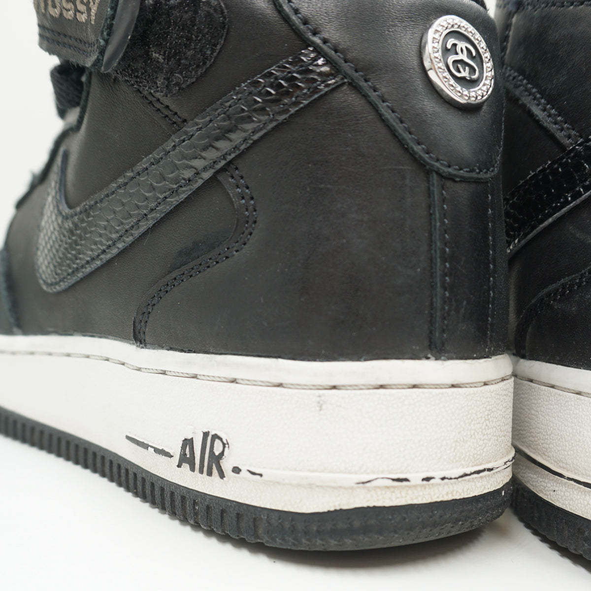 Nike Air Force 1 Mid Stussy Black White