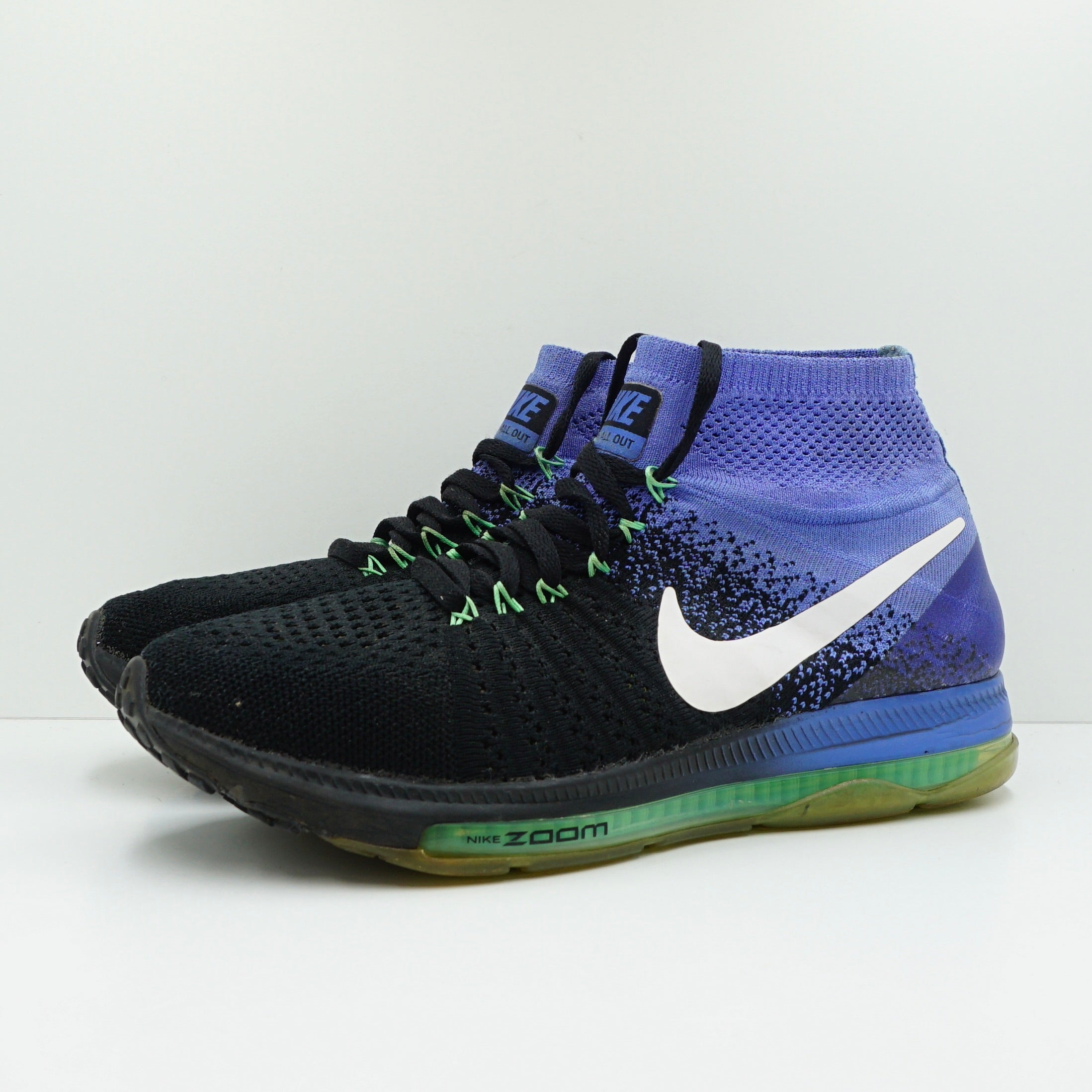 Nike Zoom All Out Flyknit Black Blue (W)