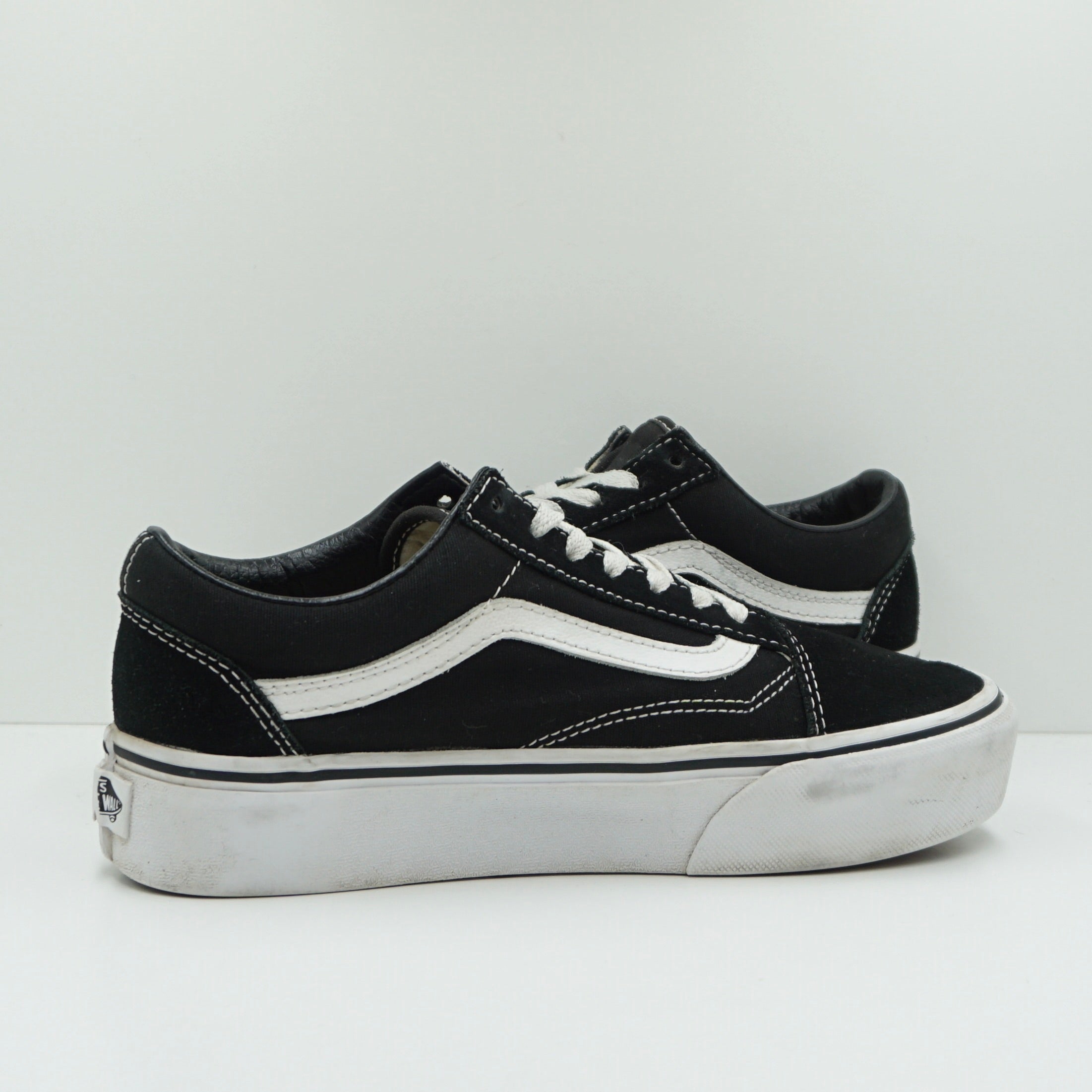 Vans Old Skool Platform Black White