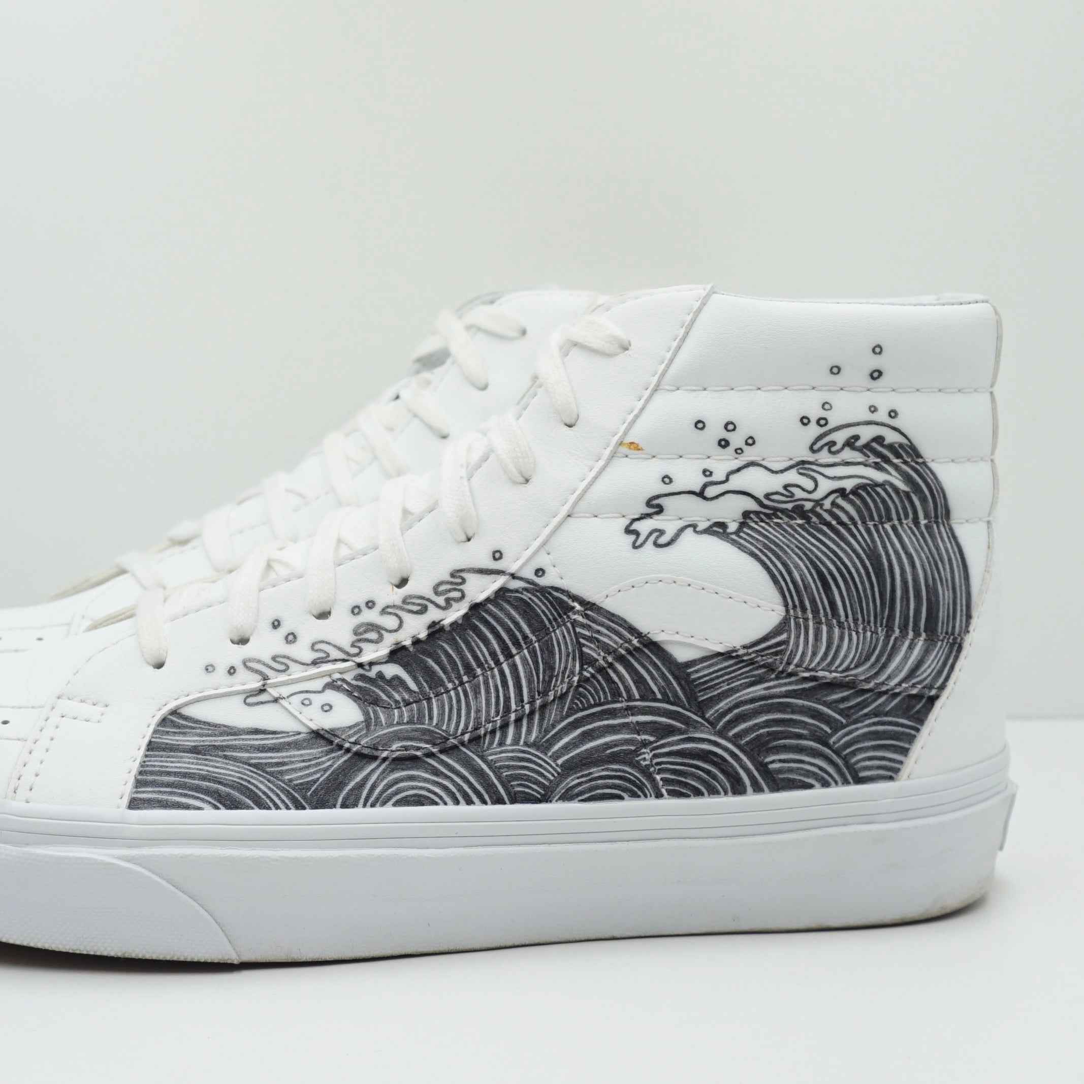 Vans Sk8-Hi White Custom