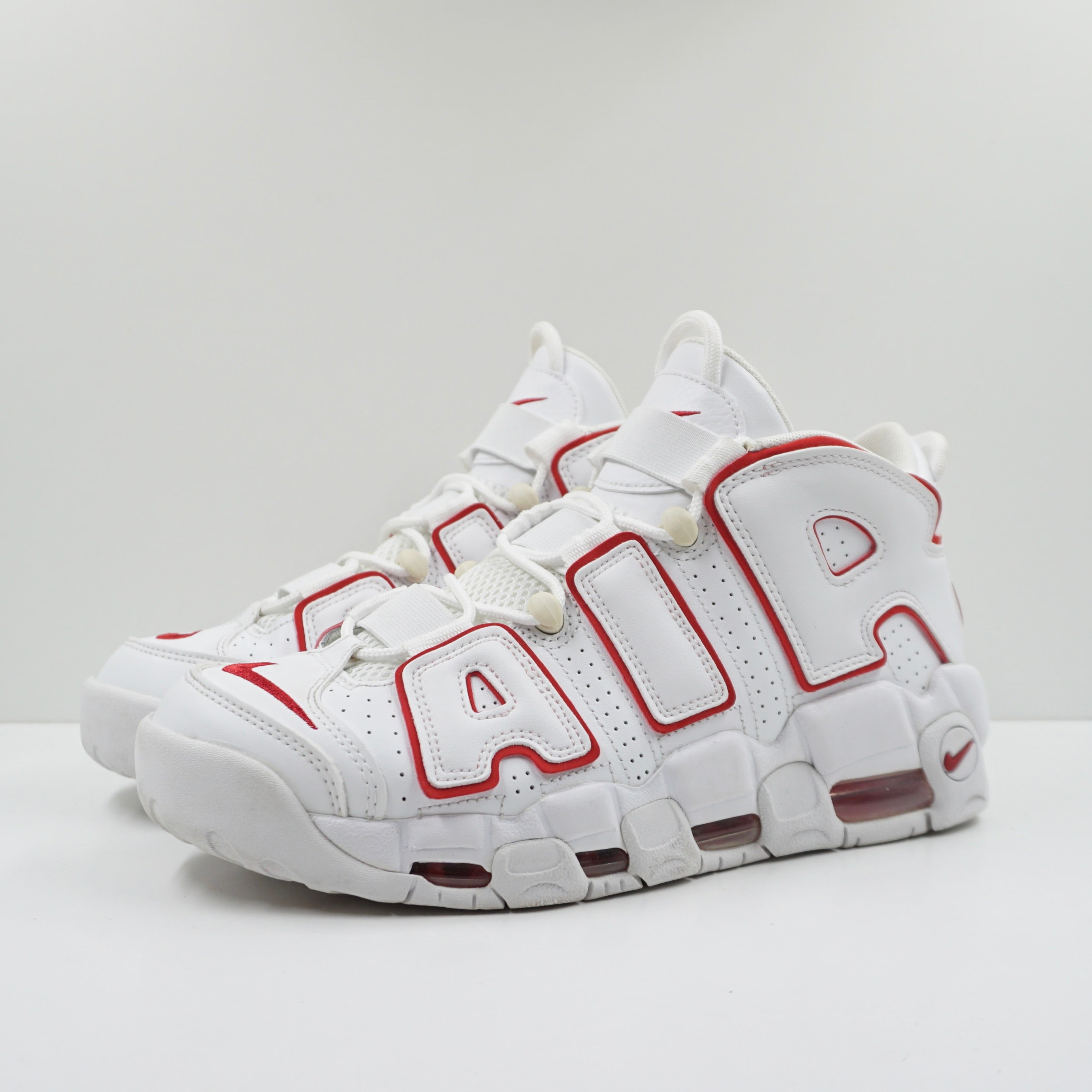 Nike Air More Uptempo White Varsity Red Outline (2018/2021)