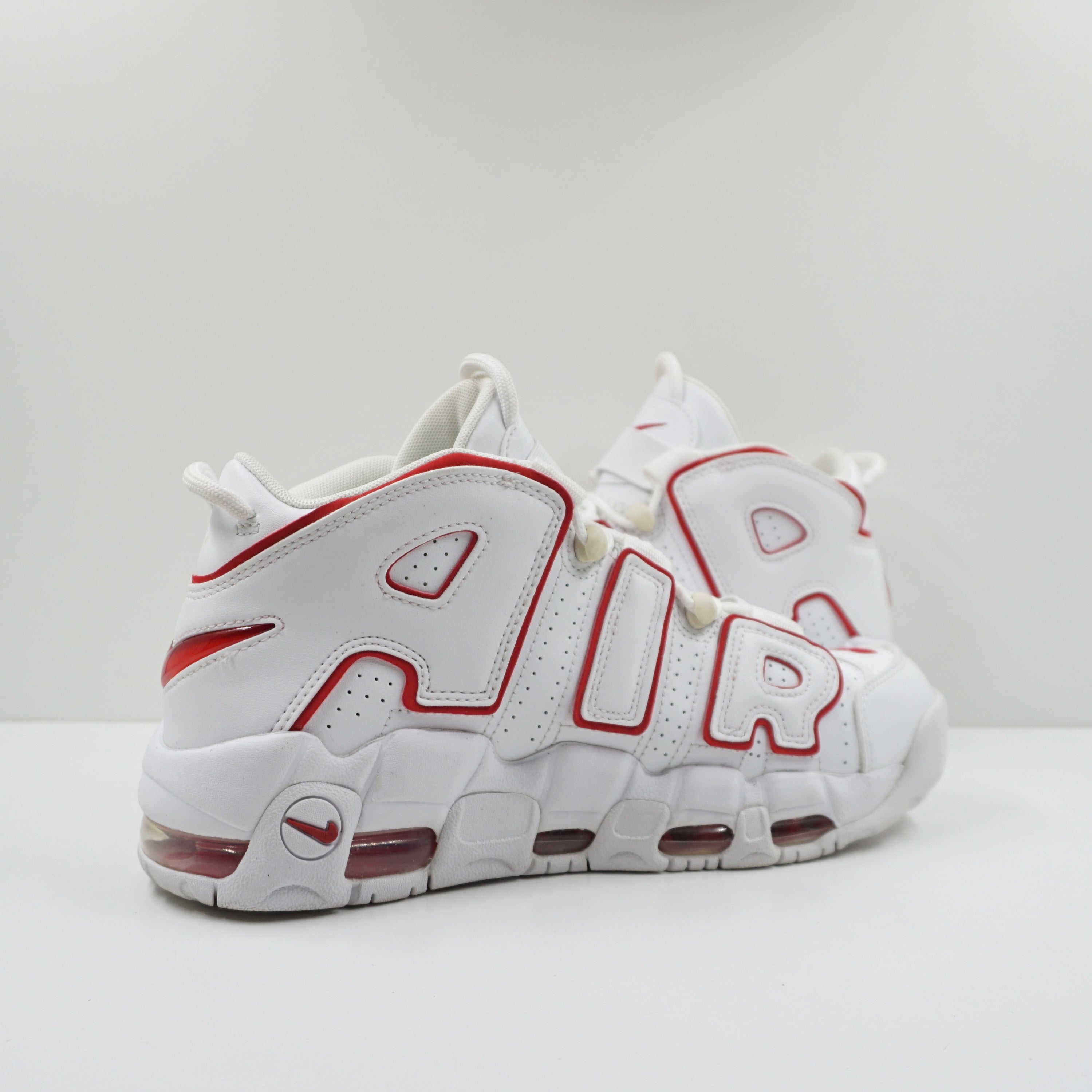 Nike Air More Uptempo White Varsity Red Outline (2018/2021)