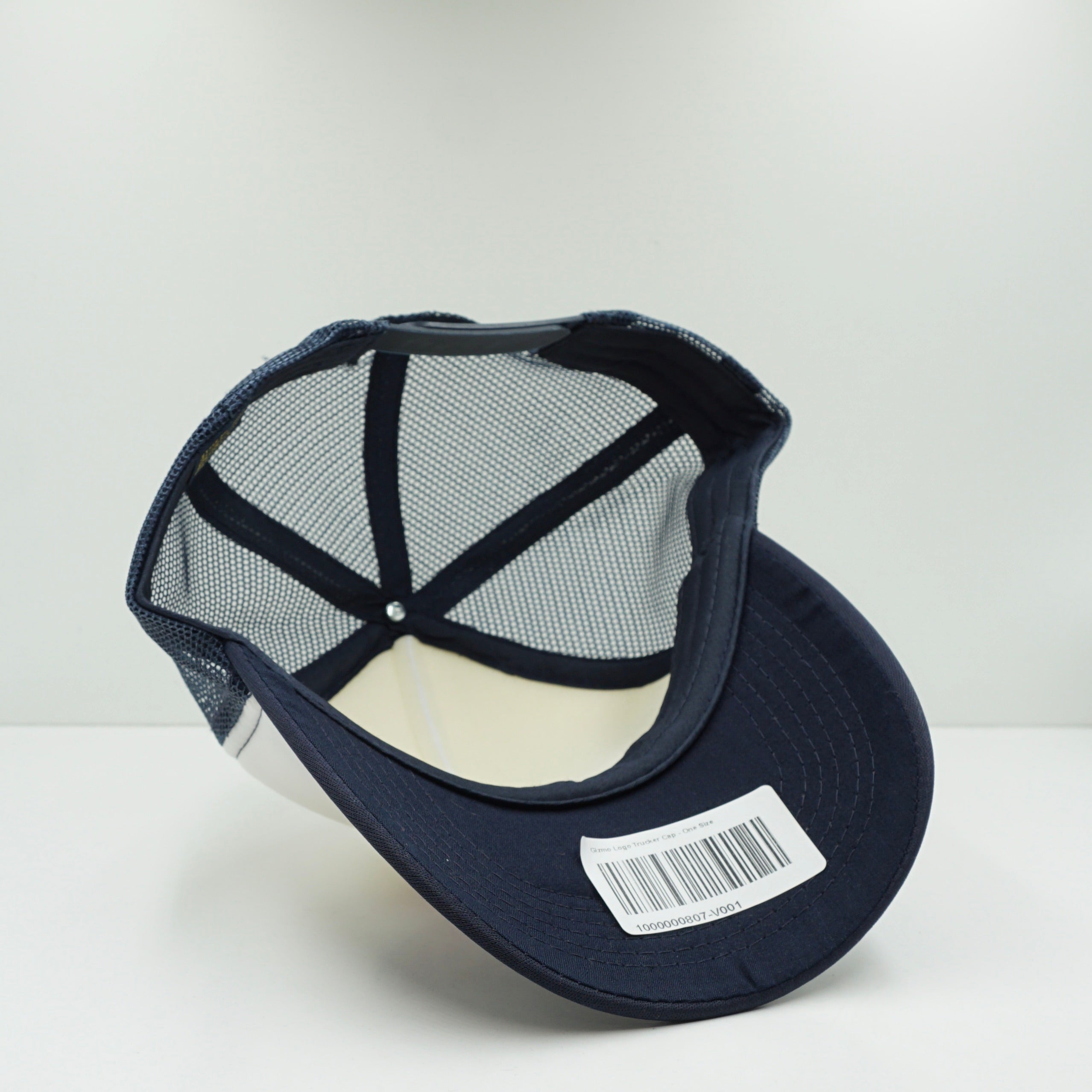 Gizmo Navy White Trucker Snapback Cap