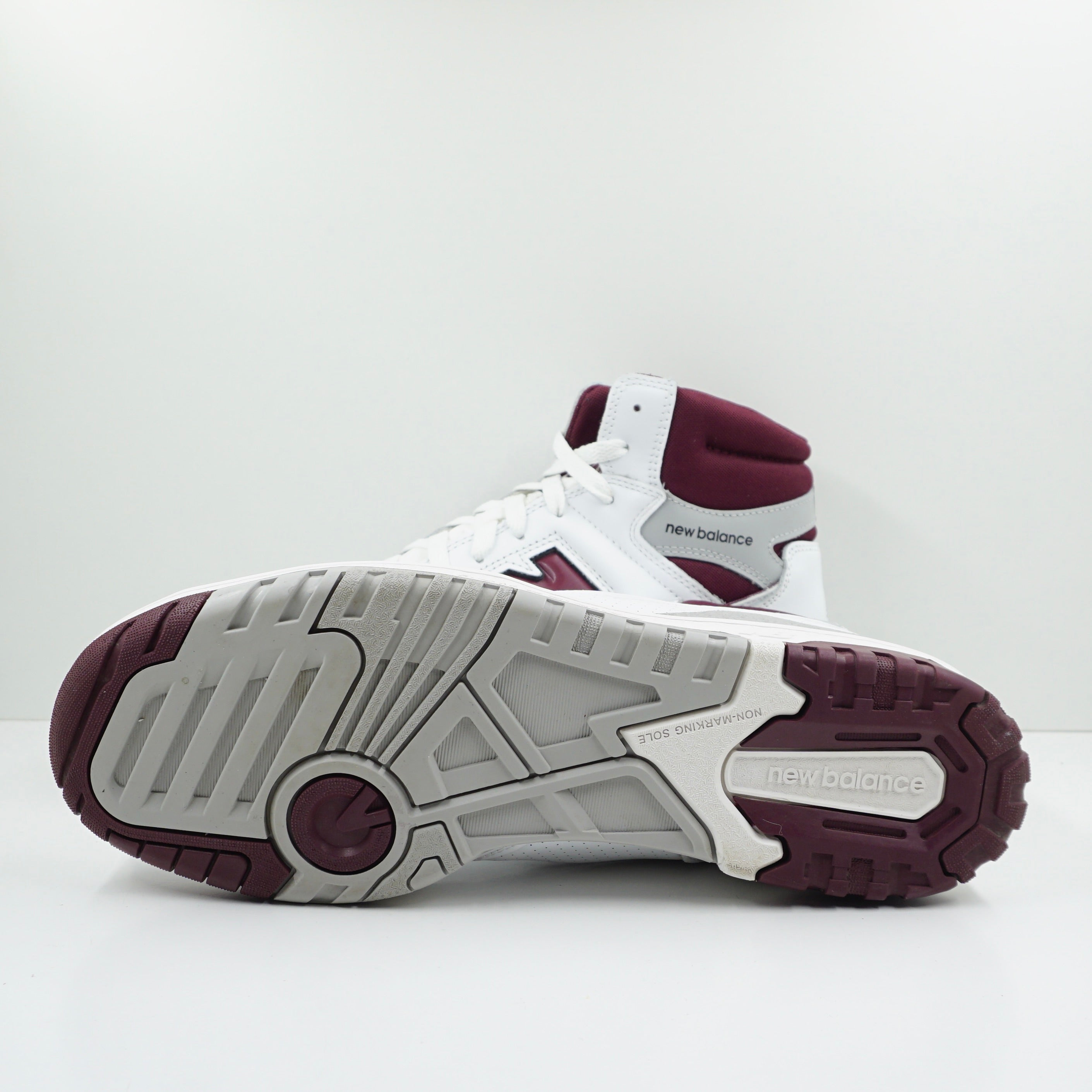 New Balance 650 White Burgundy Raincloud